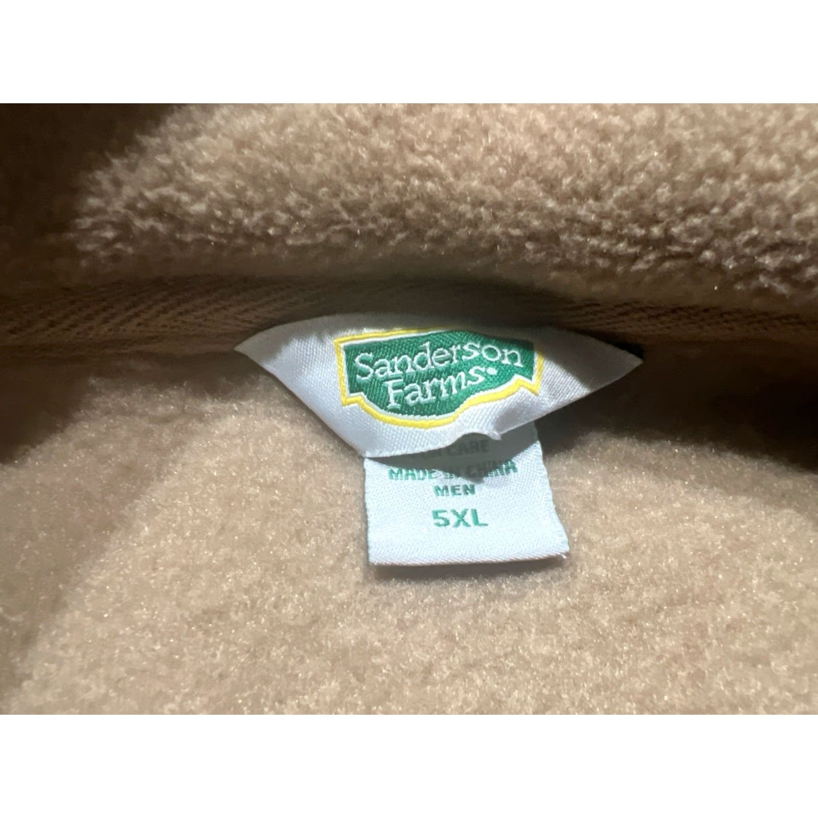 Vintage SANDERSON FARMS Outdoor Fleece Vest Casual Winter 5XL Brown Mens Size US XXL / EU 58 / 5 - 6 Thumbnail