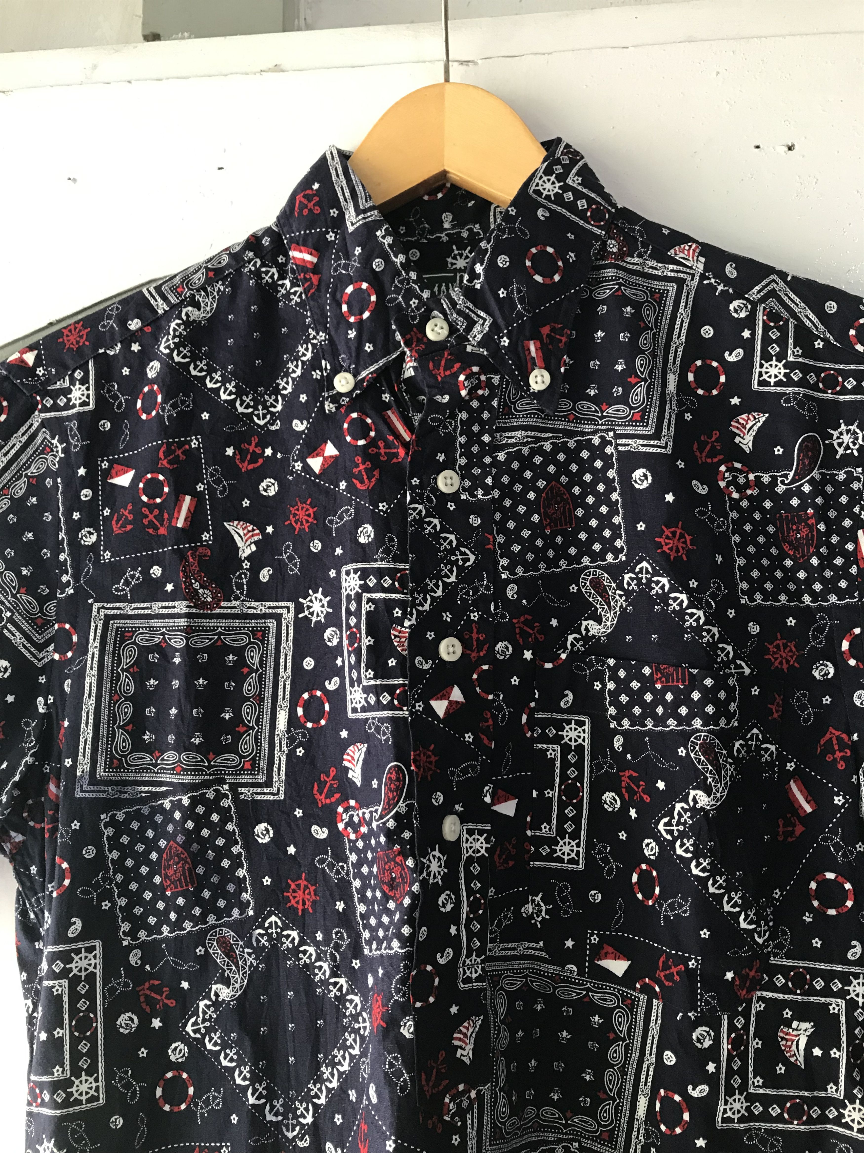 Gitman Bros. × Gitman Bros. Vintage Gitman Bros Vintage Half Button paisley shirts Size US S / EU 44-46 / 1 - 4 Thumbnail