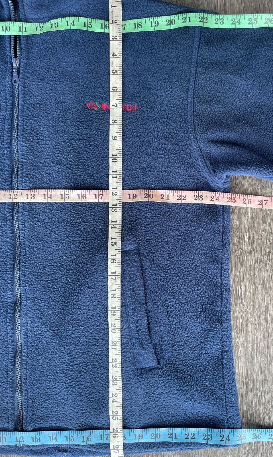 Designer × Vintage × Yves Saint Laurent Vintage Yves Saint Laurent pour homme Fleece Jacket Size US M / EU 48-50 / 2 - 14 Thumbnail