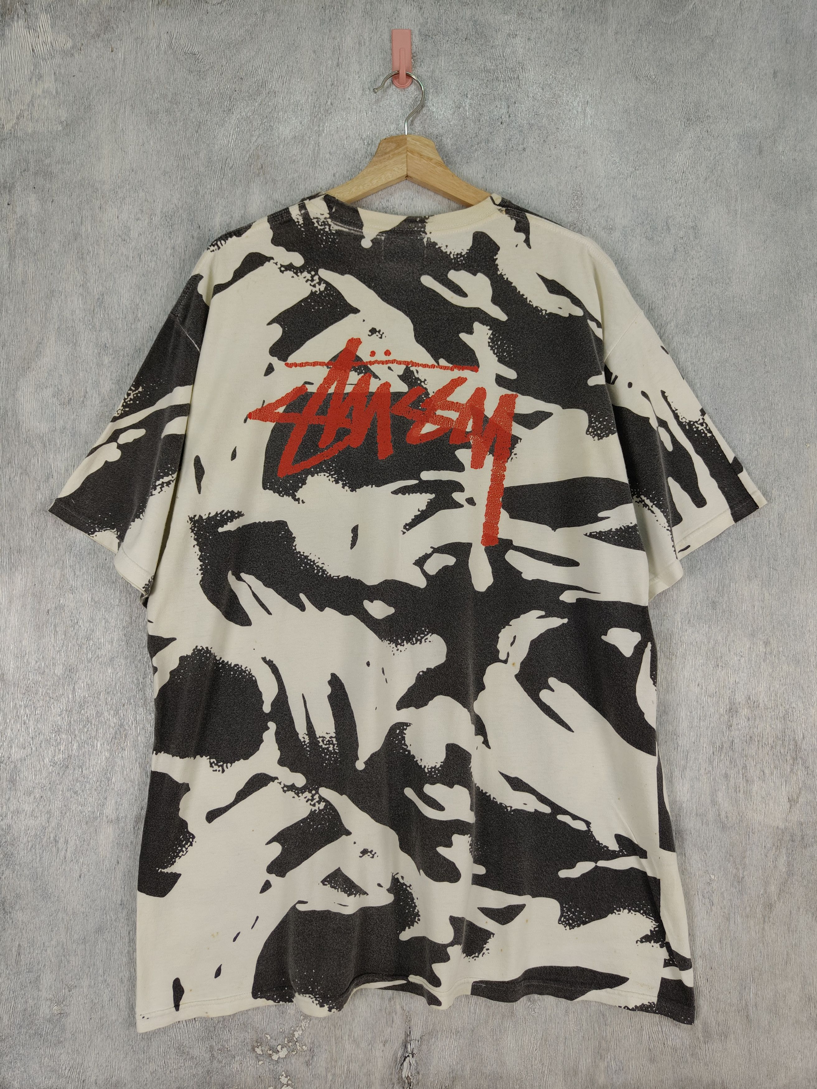 Stussy × Vintage Vintage Stussy Camo Style Streetwear Shirt Size US XL / EU 56 / 4 - 8 Thumbnail