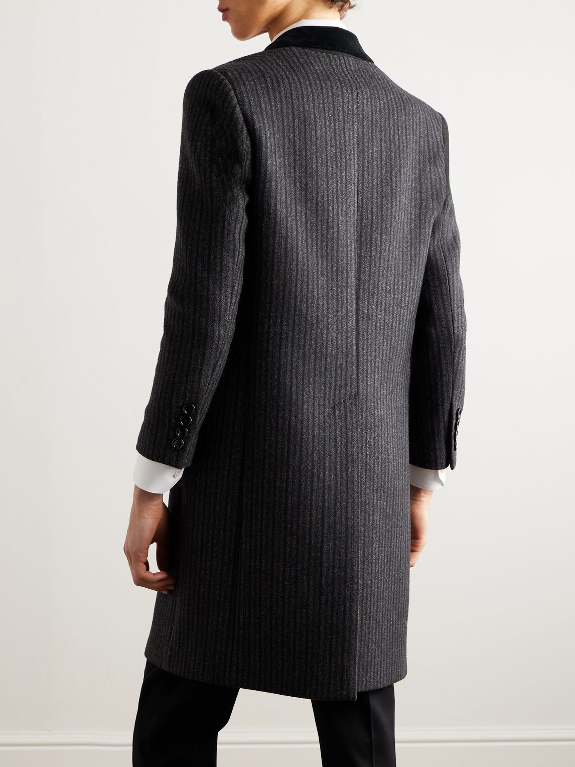 Celine FW24 CHESTERFIELD COAT IN STRIPED WOOL Size US M / EU 48-50 / 2 - 10 Thumbnail