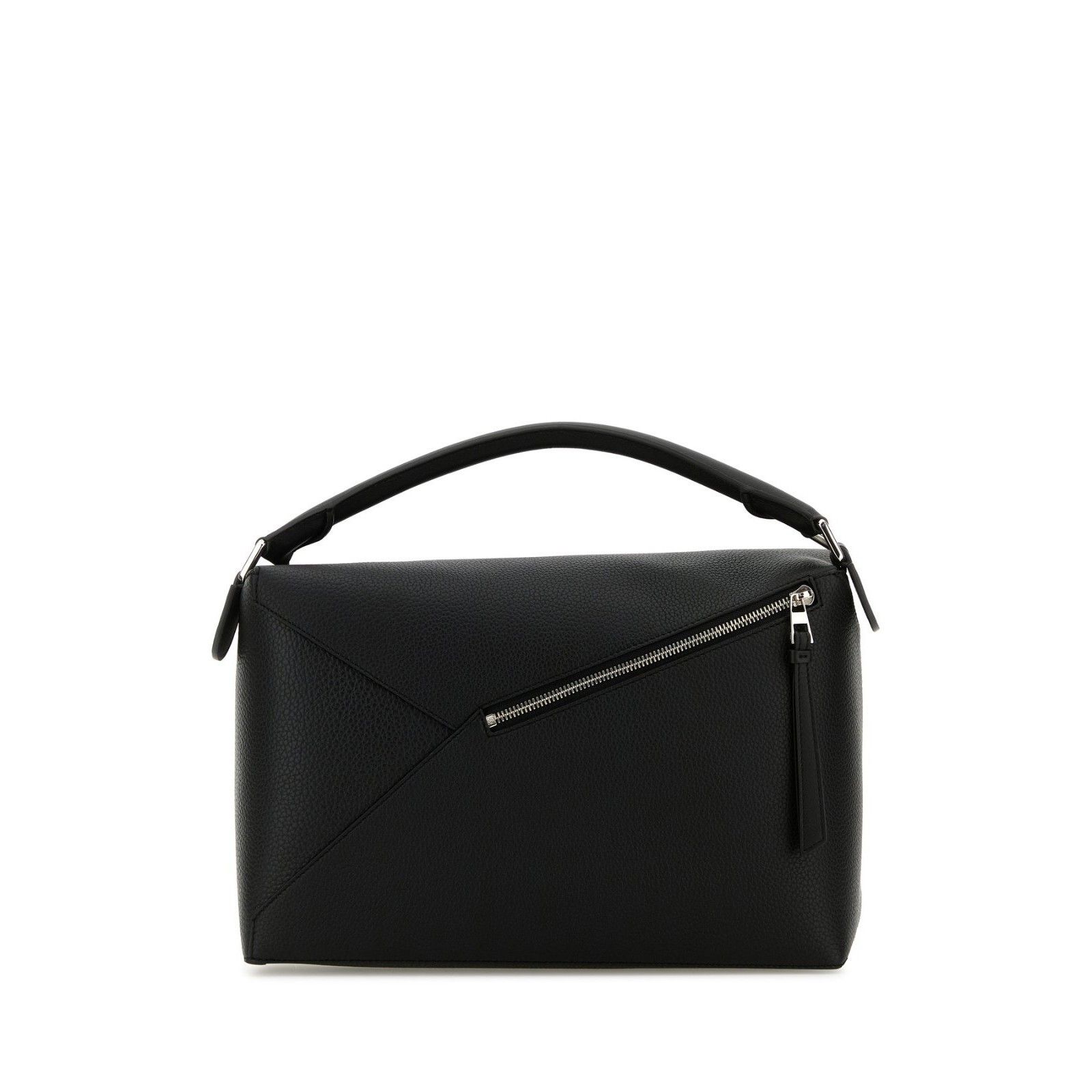 Loewe LOEWE Puzzle Large Black Grained Leather Top Handle Bag New Size ONE SIZE - 3 Thumbnail
