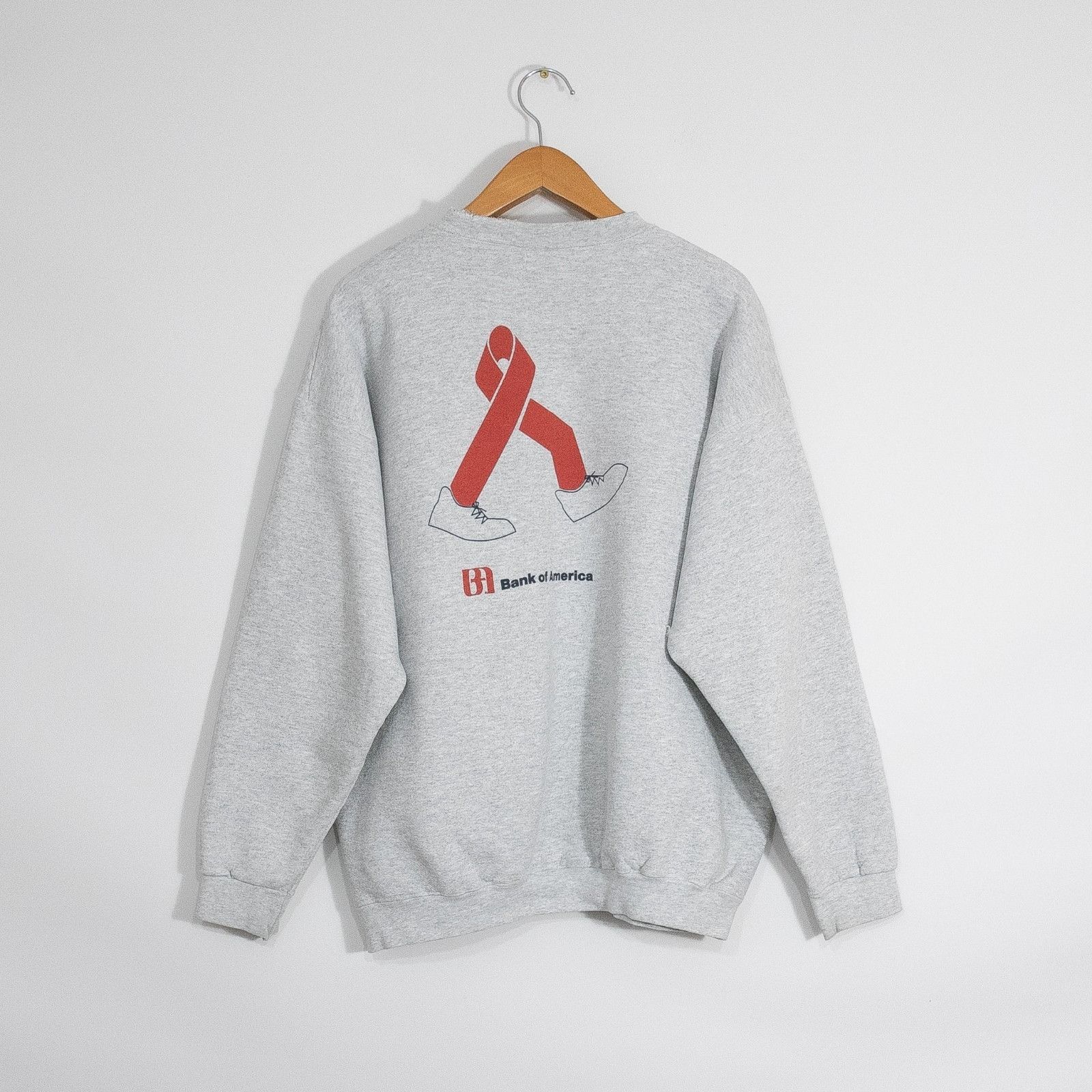 Vintage Vintage 90s San Francisco Aids Walk Sweatshirt Mens XL Size US XL / EU 56 / 4 - 7 Thumbnail