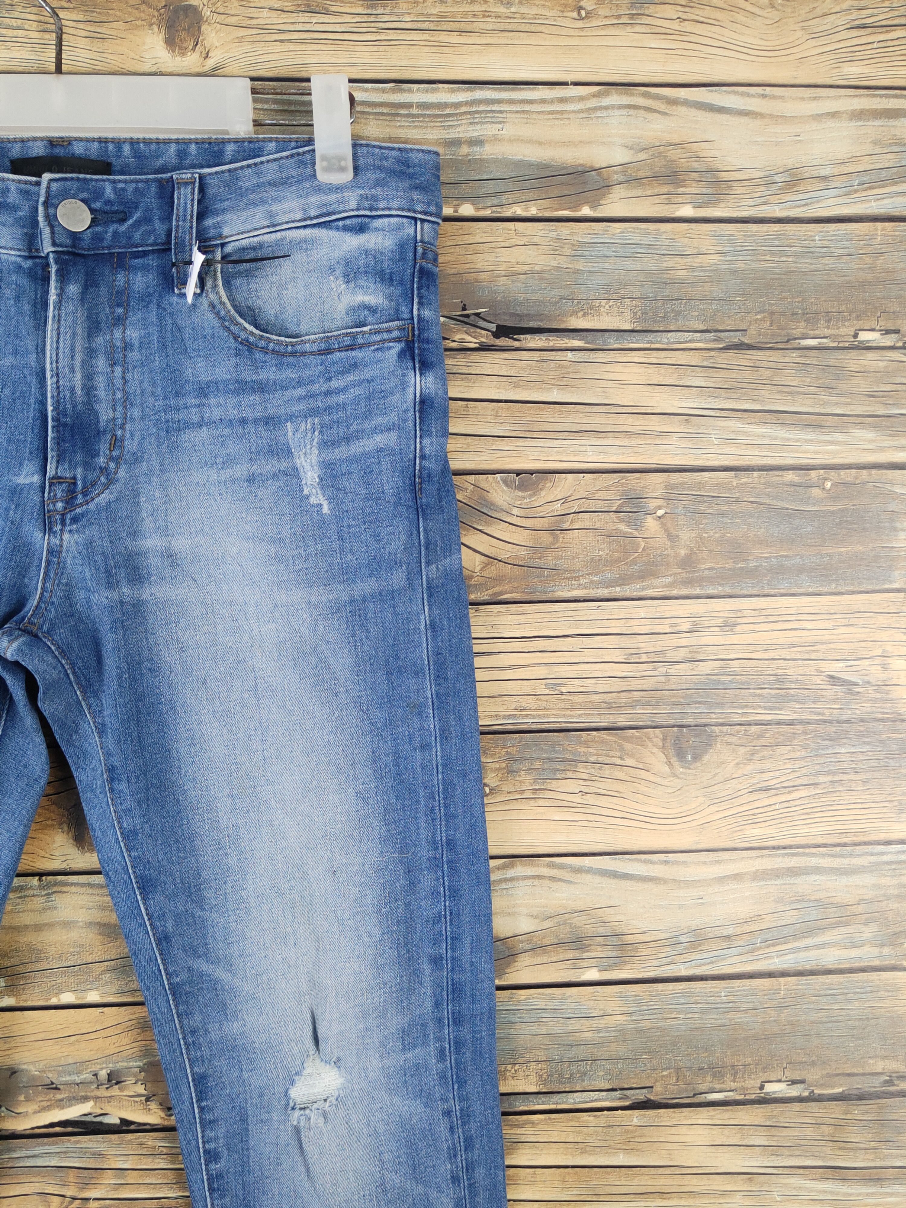 Japanese Brand Uniqlo japan Blue Distressed Ripped denim Jeans #W1699 Size US 32 / EU 48 - 5 Thumbnail