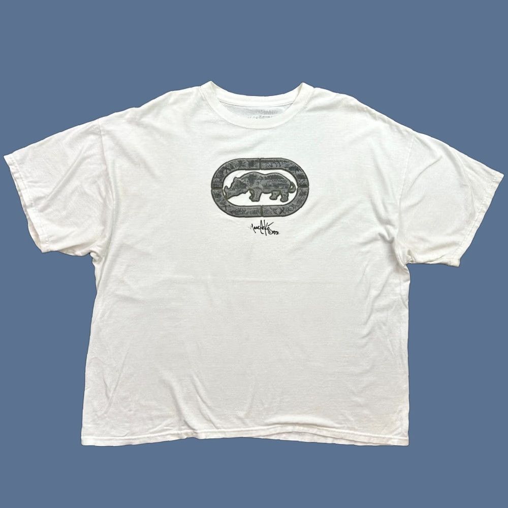 Ecko Unltd. VINTAGE Ecko Unltd Shirt Mens 2XL White Rhino 3D Print Hip Hop Skate Punk Y2K Shirt Mens 2XL White Rhino 3D Print Hip Hop Punk Y2K Size US XXL / EU 58 / 5 - 1 Thumbnail