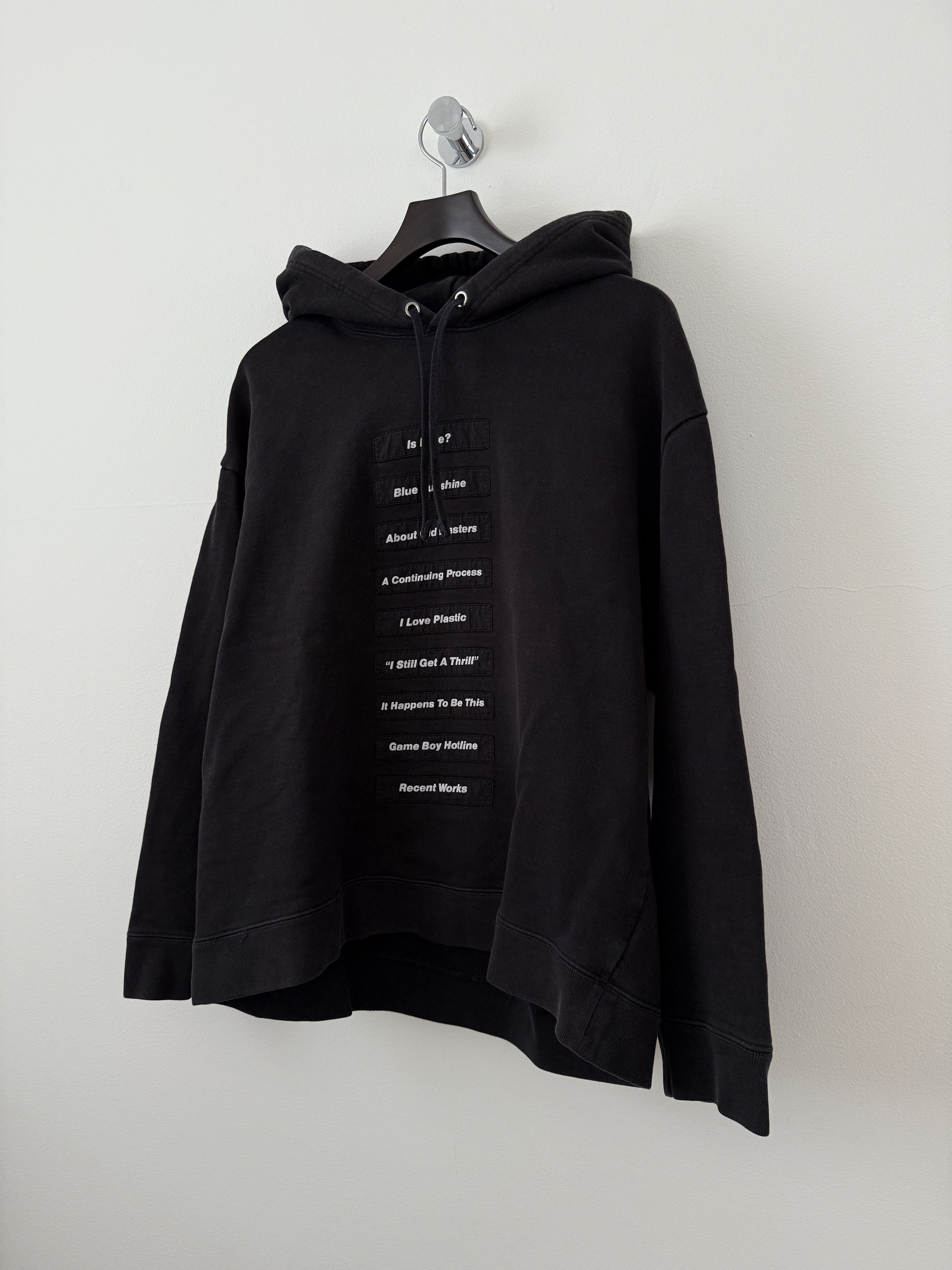 Raf Simons SS18 Poem Patch Joy Division Hoodie Size US S / EU 44-46 / 1 - 3 Thumbnail