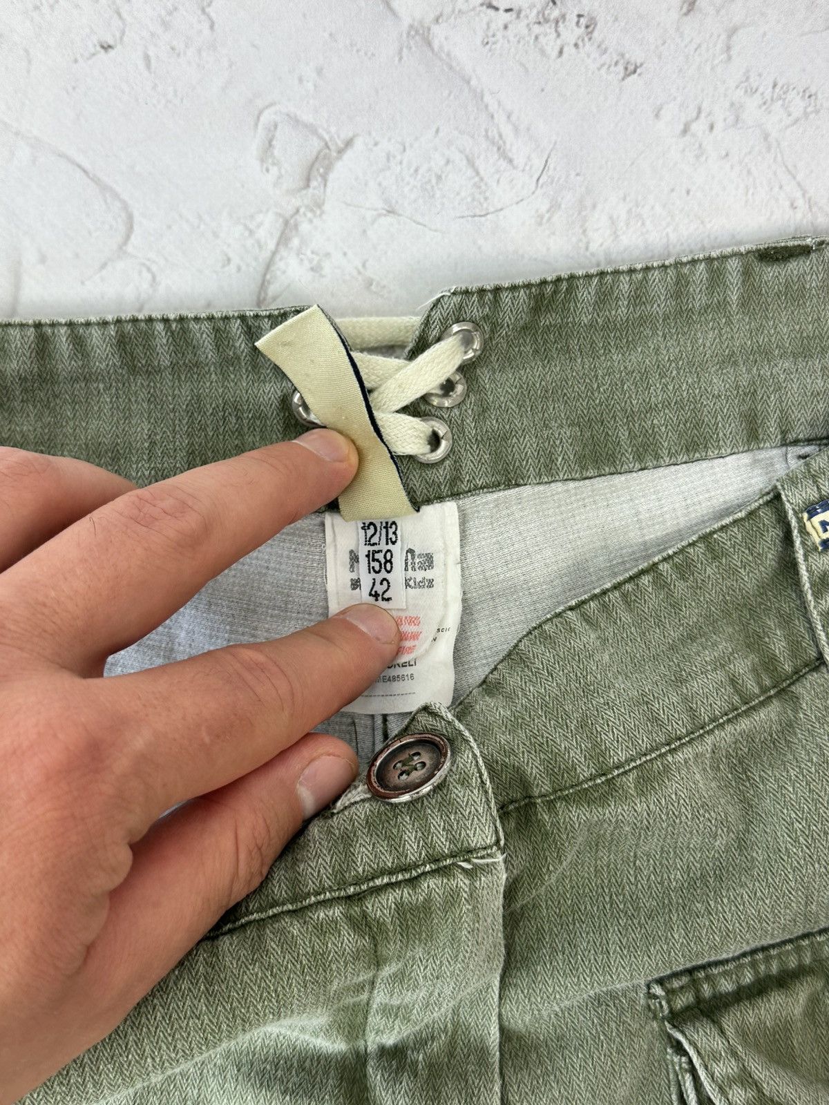 If Six Was Nine Vintage Cargo Khaki Flared Pants Size 28" / US 6 / IT 42 - 8 Thumbnail