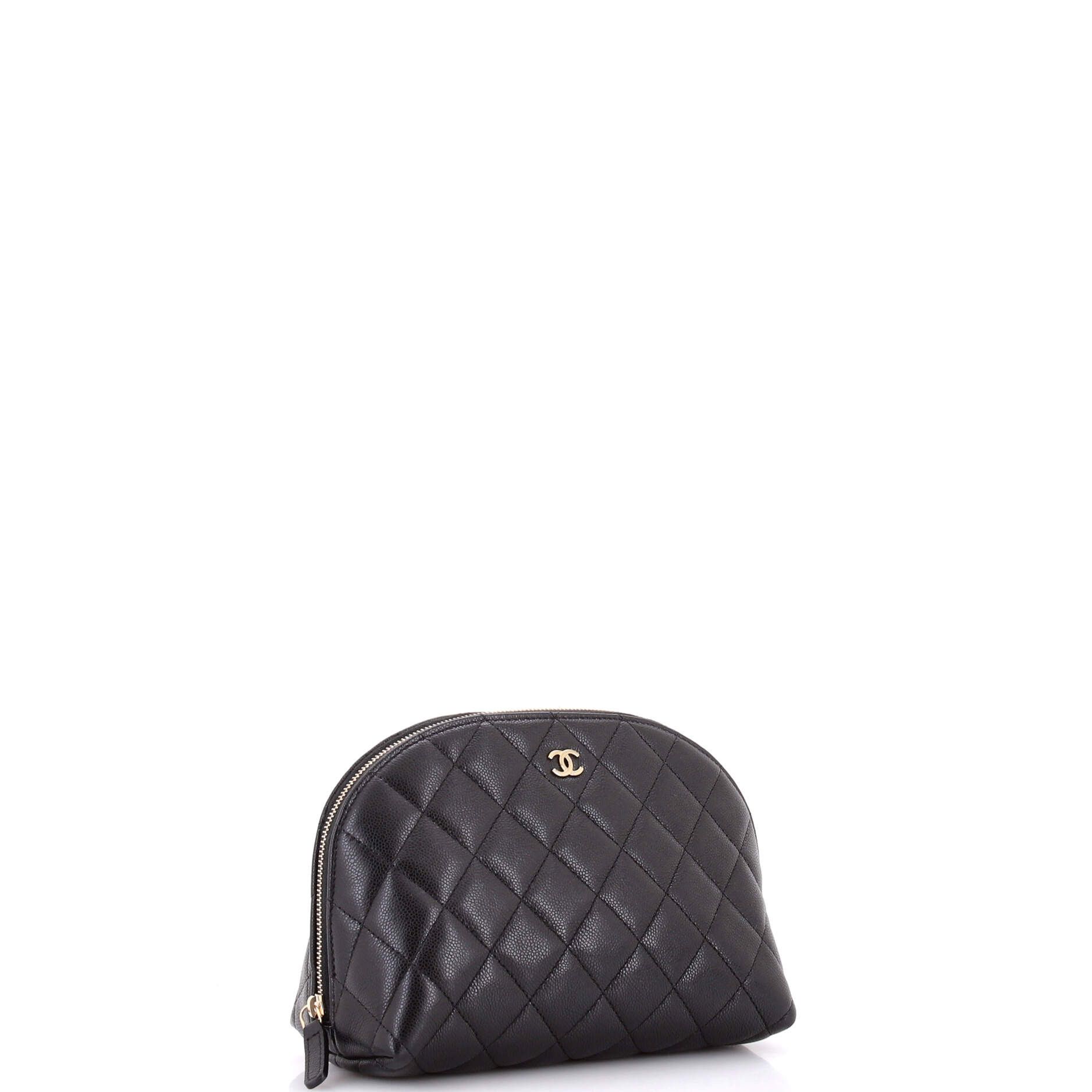 Chanel CC Dome Cosmetic Case Quilted Caviar Small Size ONE SIZE - 1 Thumbnail
