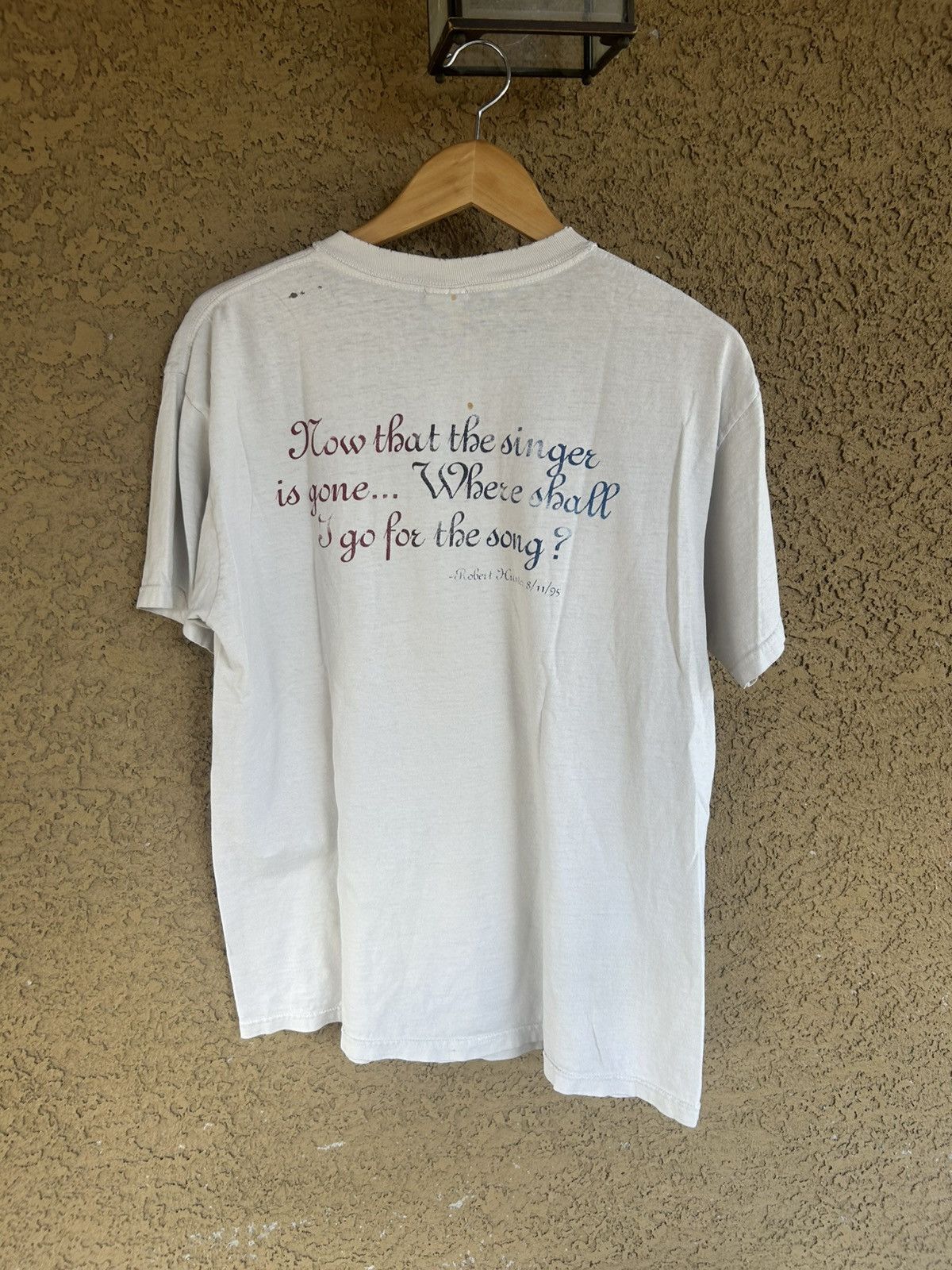 Grateful Dead × Vintage Vintage Grateful Dead 1995 Jerry Garcia Memorial T-Shirt Size US L / EU 52-54 / 3 - 3 Thumbnail