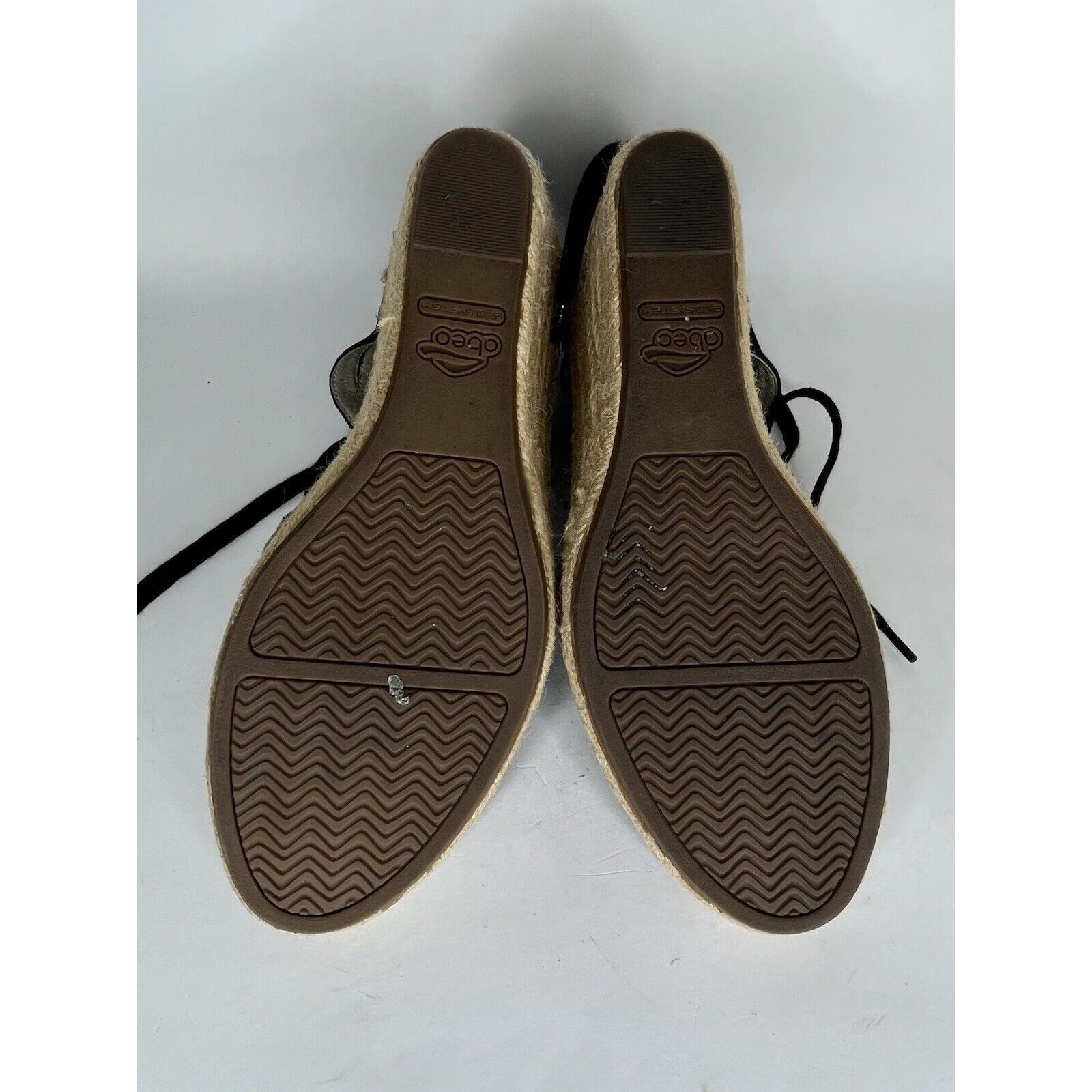Other Abeo Black Suede Leather Lace Up Espadrilles Wedges Sandals Size US 9 / IT 39 - 6 Thumbnail