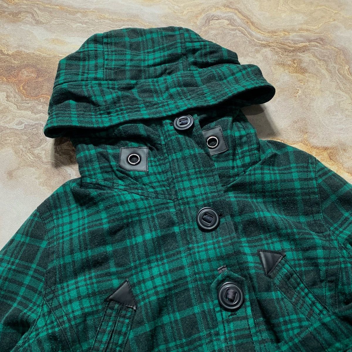 20471120 2000s Ozoc Parka Plaid Bono Ifsix Grunge Lgb Style Jacket Size US M / EU 48-50 / 2 - 12 Thumbnail