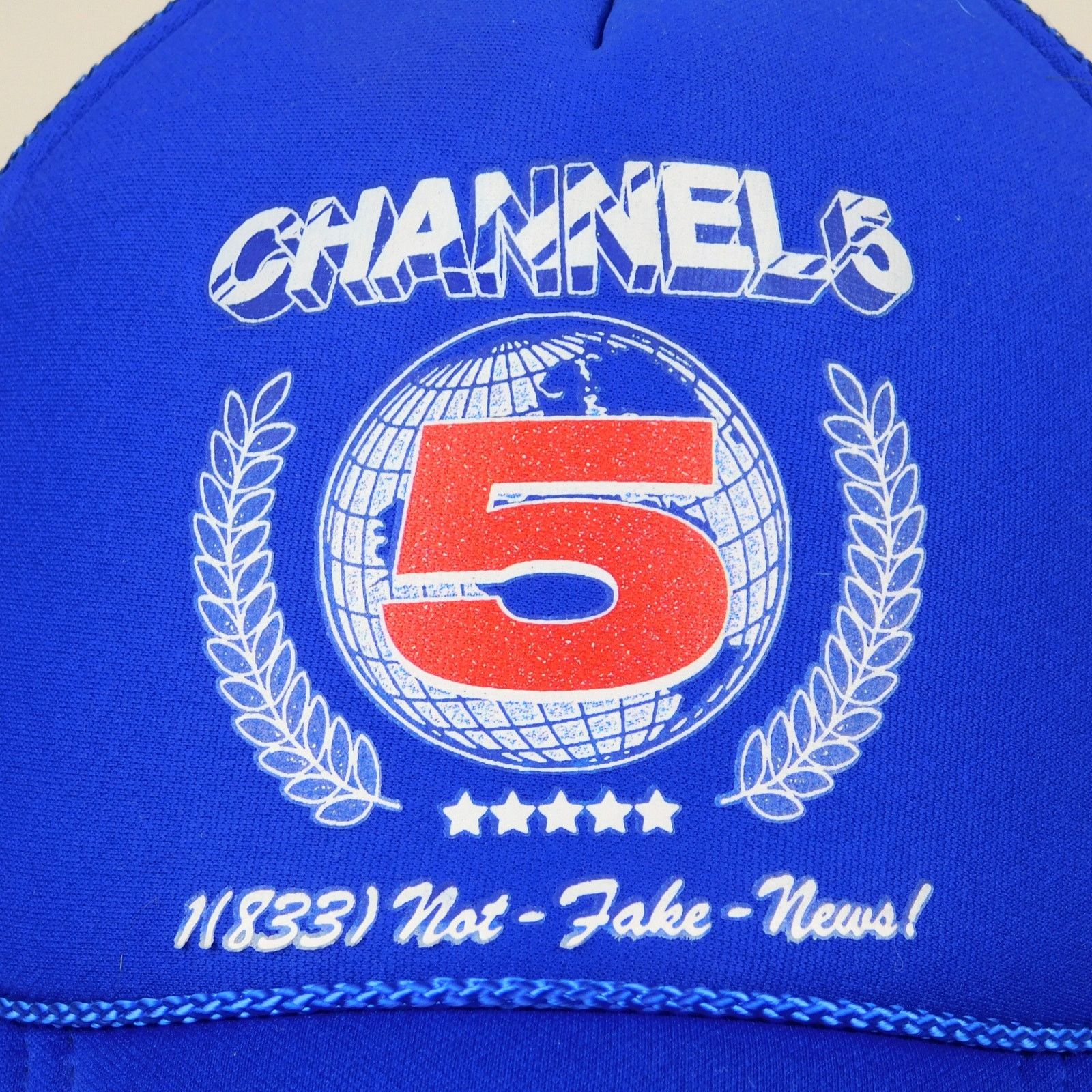 Otto Channel 5 Not Fake News Trucker Hat Blue Merch Adjustable Size ONE SIZE - 2 Thumbnail