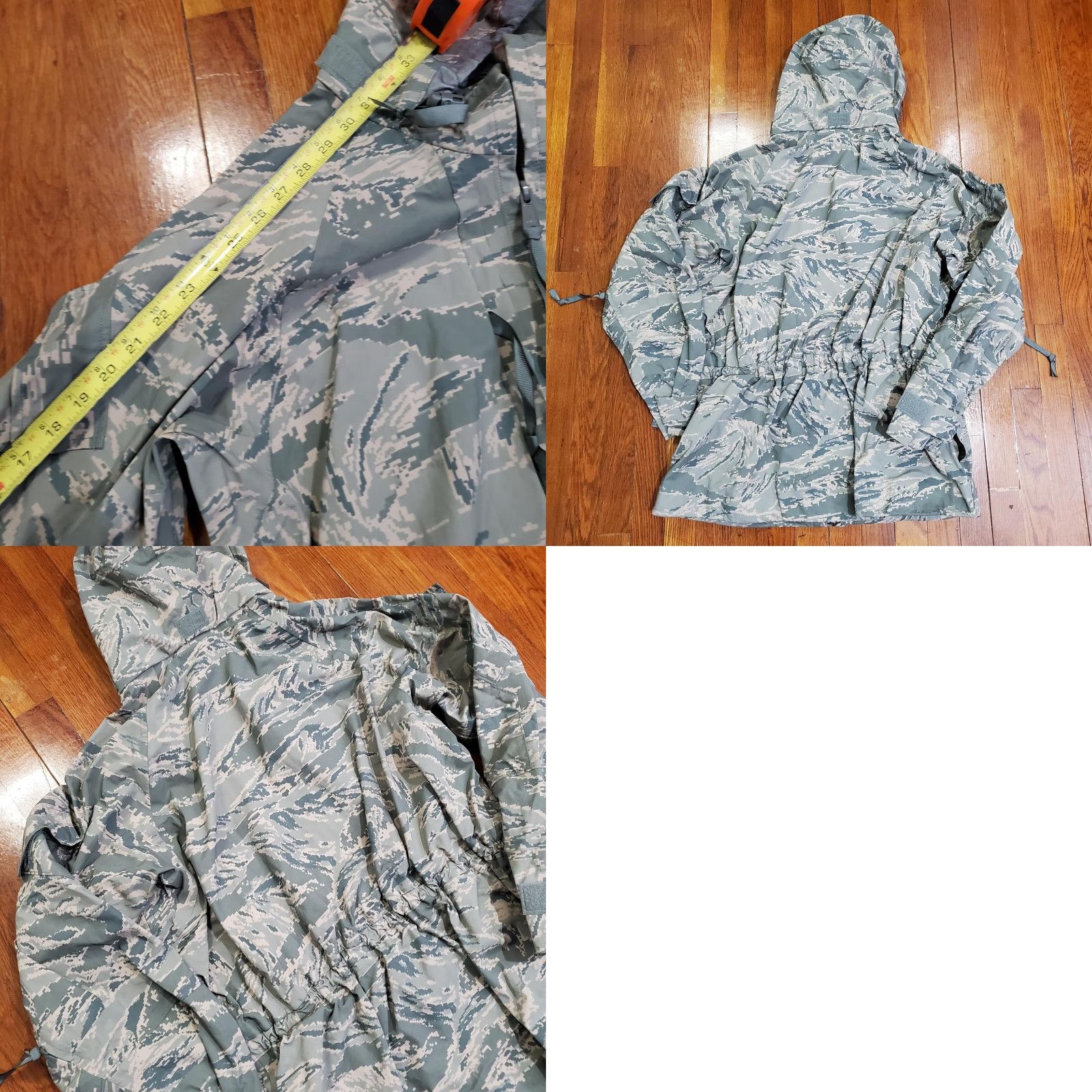 Vintage VINTAGE US Air Force APEC Jacket Mens Large Tiger Stripe Parka Camouflage Hooded Size US L / EU 52-54 / 3 - 8 Thumbnail