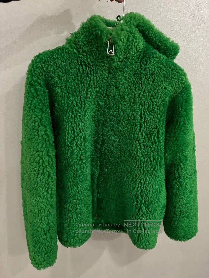 Bottega Veneta Bottega Veneta Green Fur One-Piece Hoodie Size US S / EU 44-46 / 1 - 1 Thumbnail