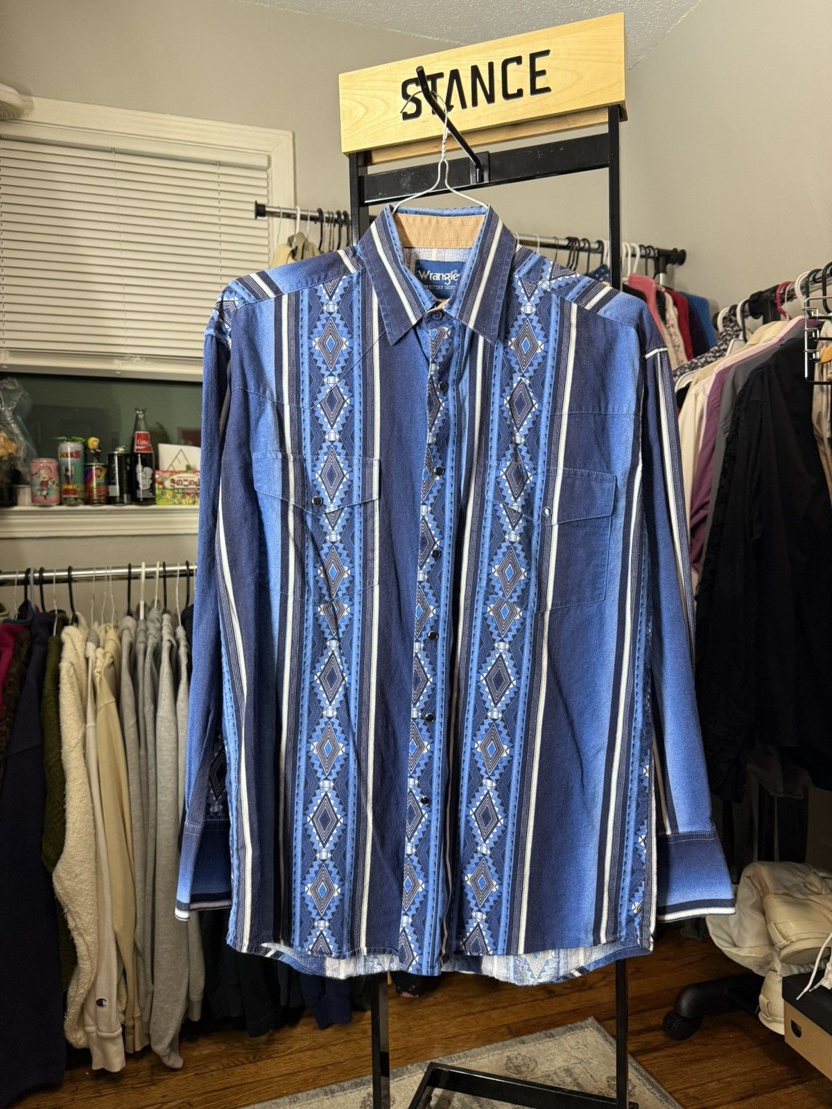 Vintage × Wrangler Western Button-Up Shirt Size US M / EU 48-50 / 2 - 3 Thumbnail