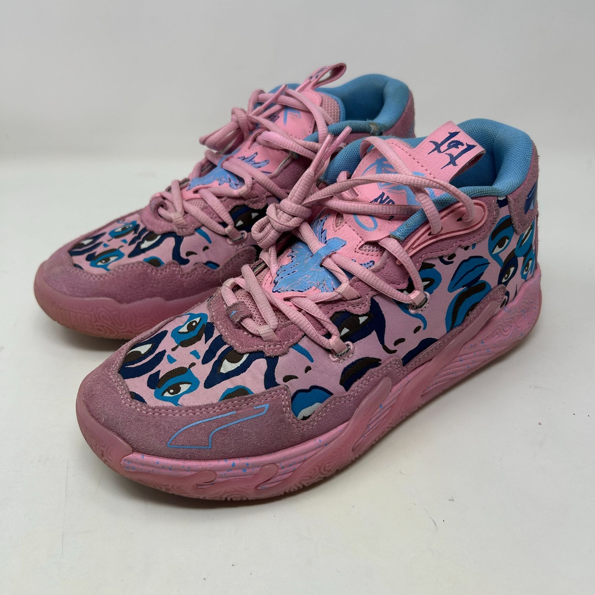 Puma Puma MB.03 “LaMelo Ball Toxic” Pink Multi Eyes Basketball Size US 8.5 / EU 41-42 - 6 Thumbnail