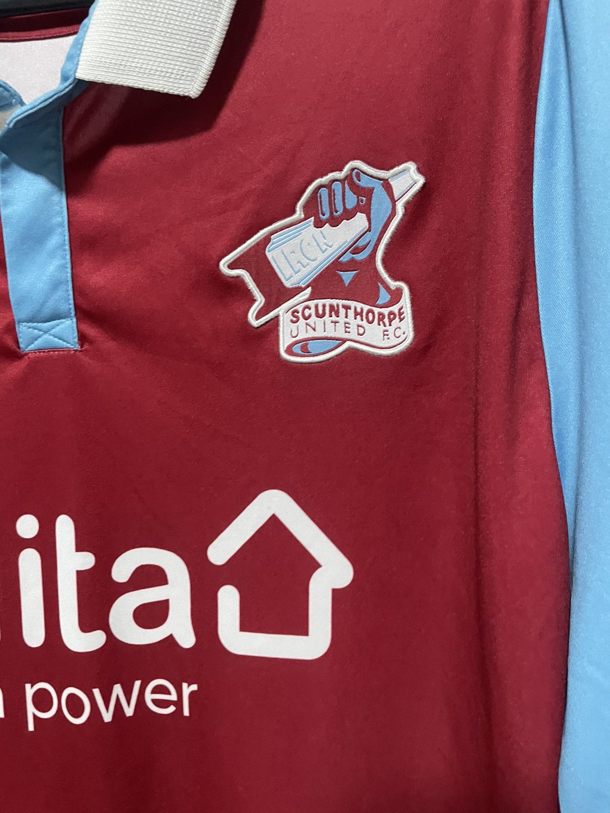 Macron Scunthorpe United 2020/2021 Macron Home Shirt Jersey Kit Size US XXL / EU 58 / 5 - 5 Thumbnail