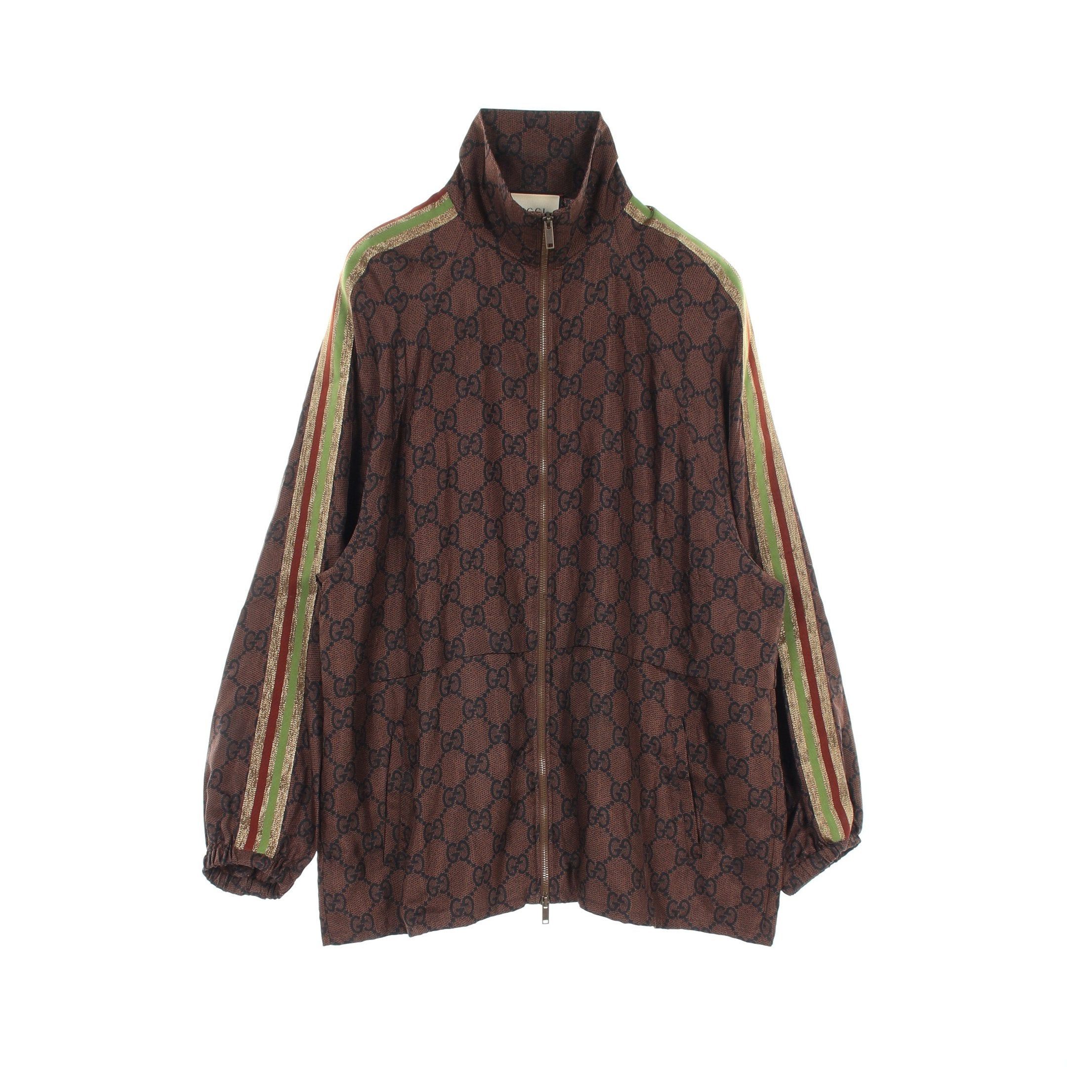 ジャケット GUCCI Cotton blazer with iconic gucci crest buttons Gucci - Navy Logo-Jacquard Cotton Blazer - Men - Navy Gucci