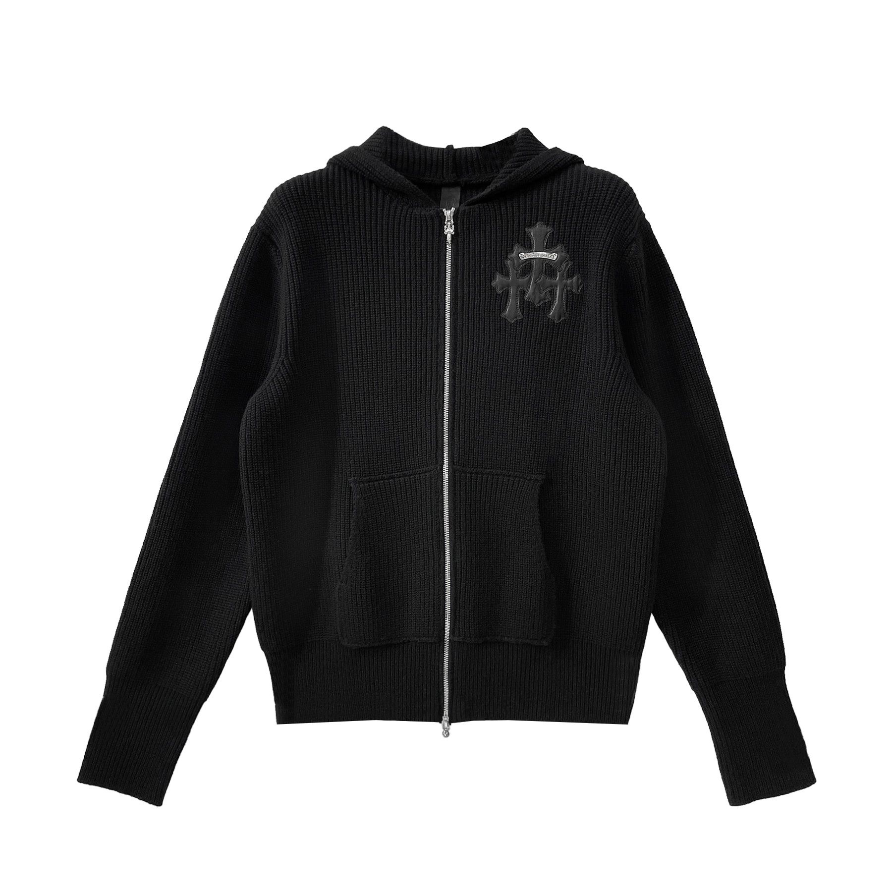 Chrome Hearts Chrome Hearts Cashmere Triple Cross Patch Zip Up Hoodie Size US L / EU 52-54 / 3 - 1 Thumbnail