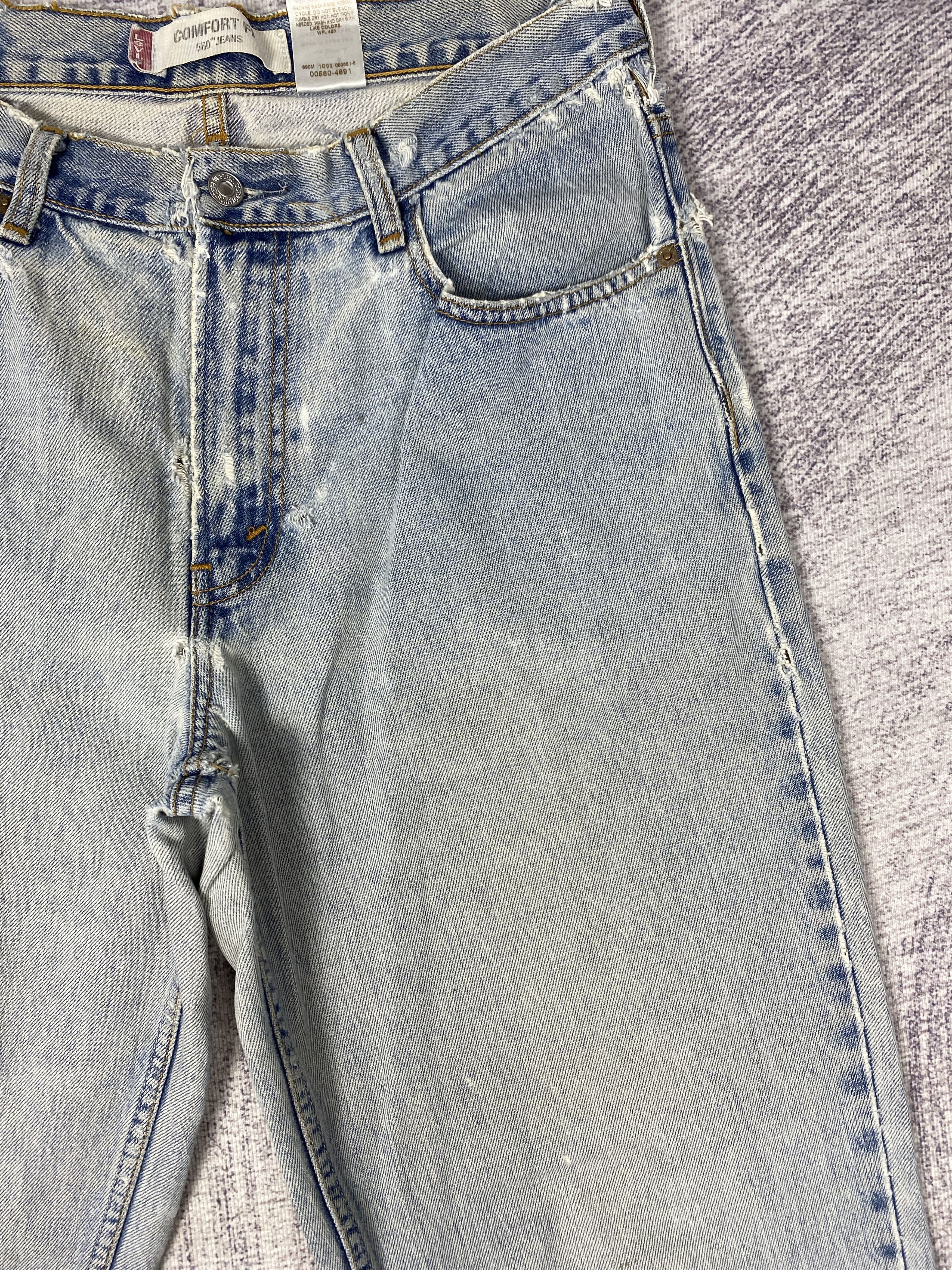 Levi's Vintage Levi's 560 Faded Blue Distressed Denim Jeans P0475 Size US 32 / EU 48 - 2 Thumbnail