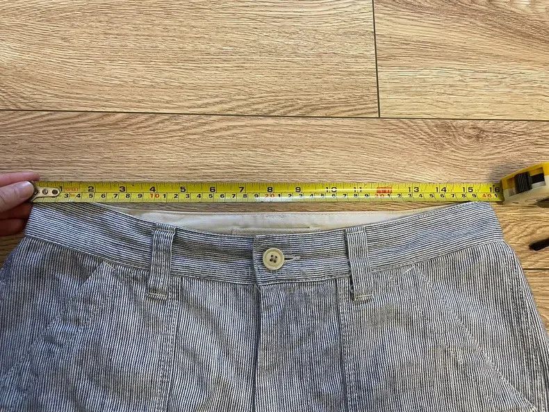 Nigel Cabourn Nigel Cabourn Vintage Blue and White Fine Stripe Work Pant Size US 32 / EU 48 - 7 Thumbnail