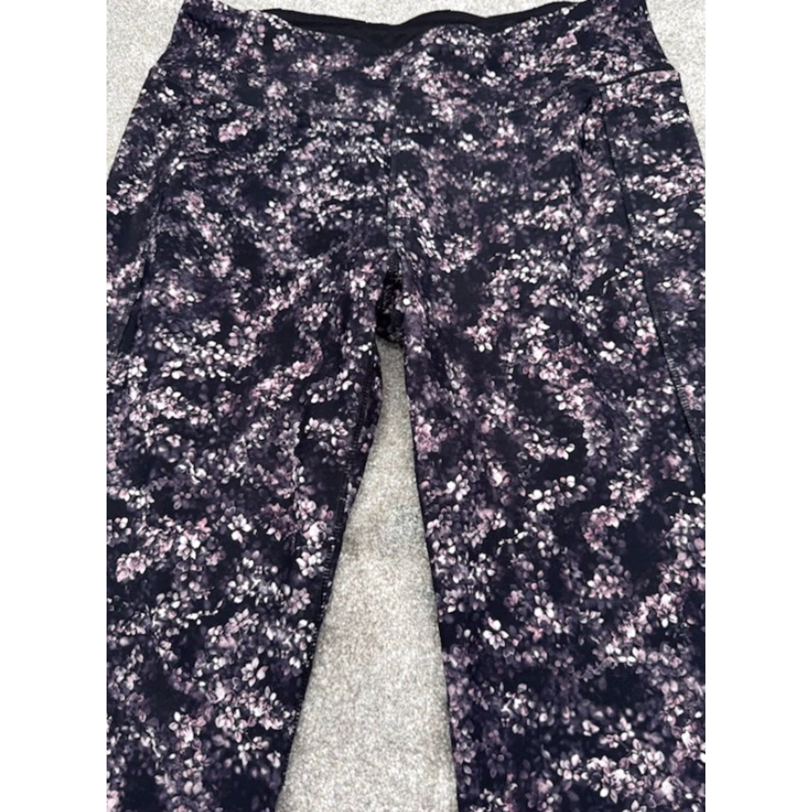 Vintage Calia by Carrie Underwood Leggings Women's Large Floral Pocket CALIA Leggings Black Floral 90s? 6277 Size 36" / US 14 / IT 50 - 4 Thumbnail
