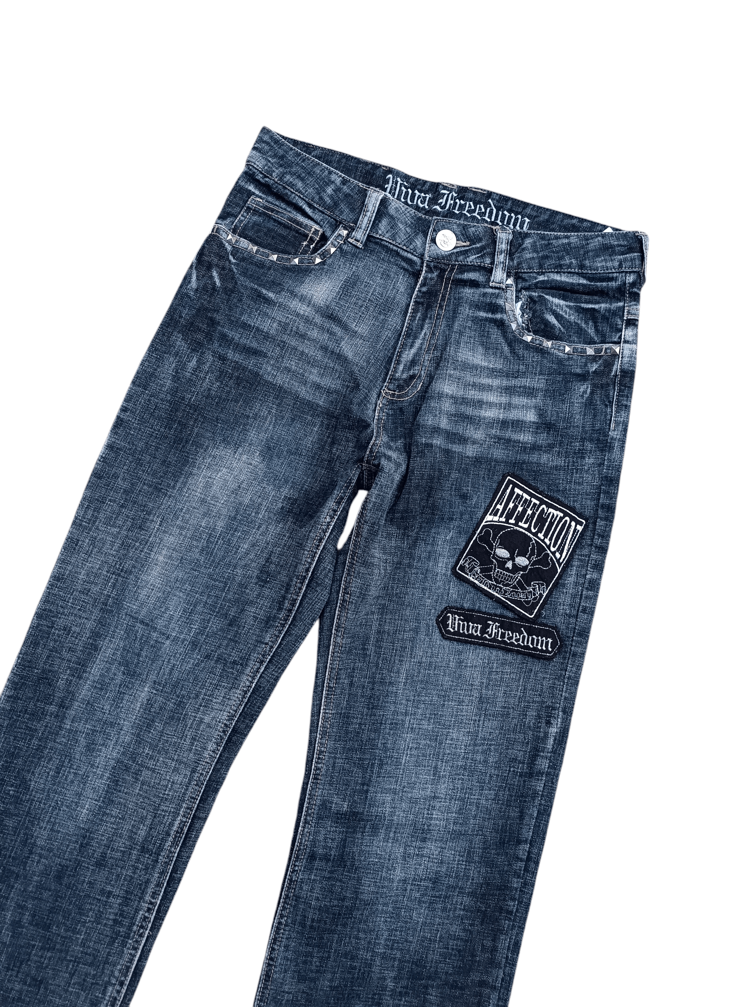Hysteric Glamour × Japanese Brand × Seditionaries 🔥SICK🔥 SEDITIONARIES SKULL PATCHWORK STUD JEANS Size US 30 / EU 46 - 5 Thumbnail