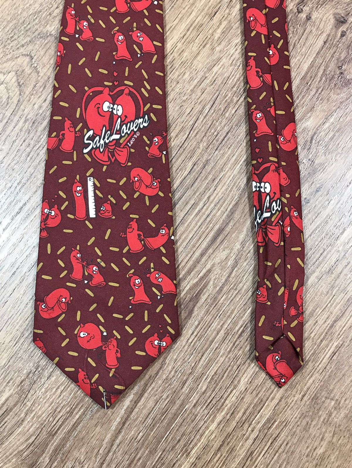 Vintage Funny Tie With Condoms Size ONE SIZE - 2 Thumbnail
