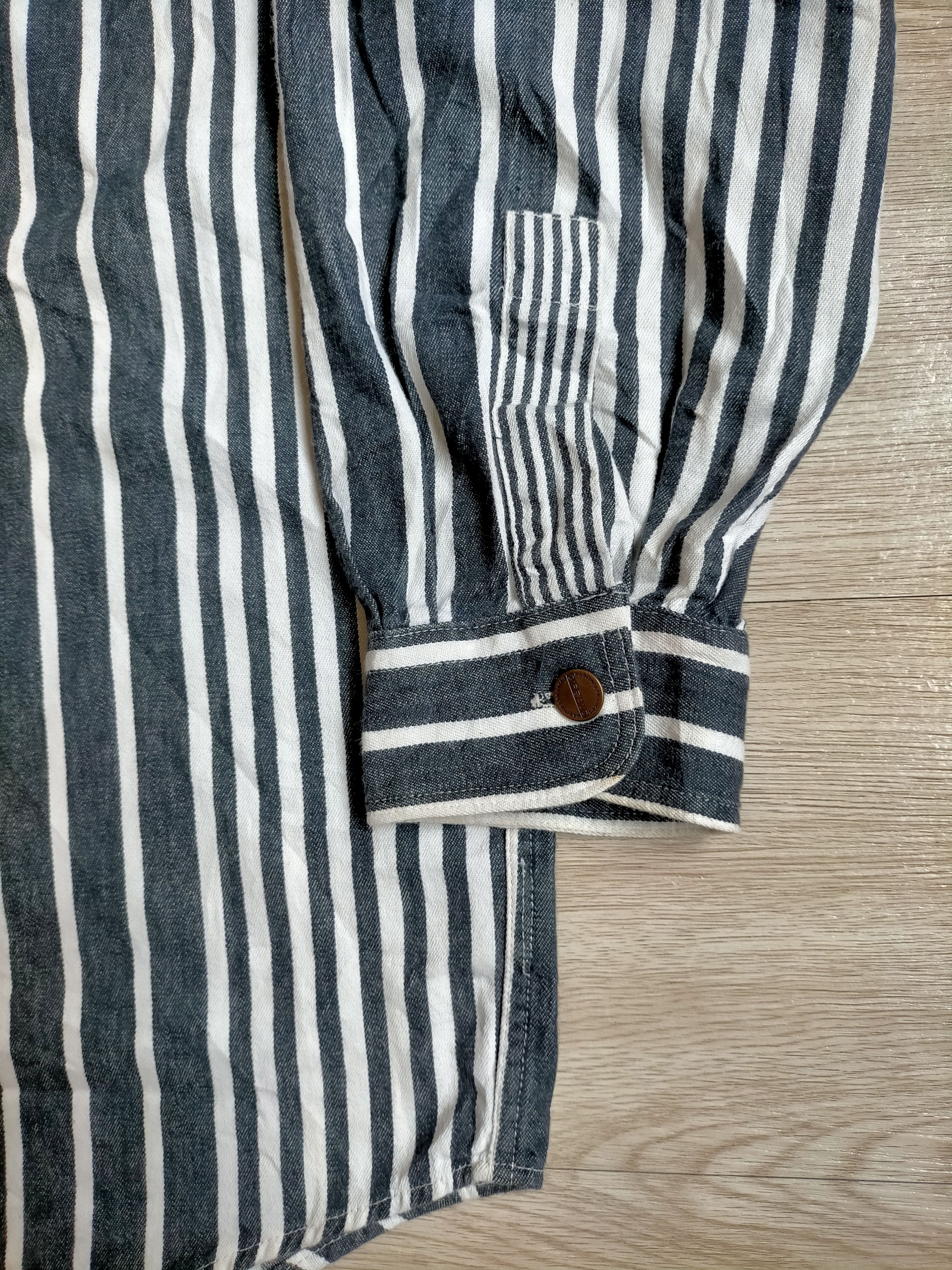 Marithe + Francois Girbaud Marithe +Francois Girbaud Hickory Striped Denim Button ups Size US M / EU 48-50 / 2 - 15 Thumbnail
