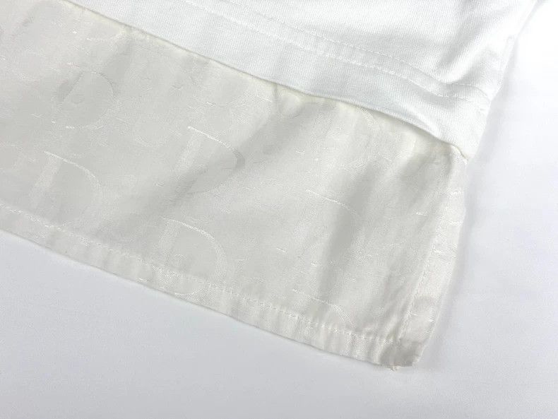 Dior Dior SS21 White Oblique Silk Hem Short Sleeve Size US XL / EU 56 / 4 - 3 Thumbnail