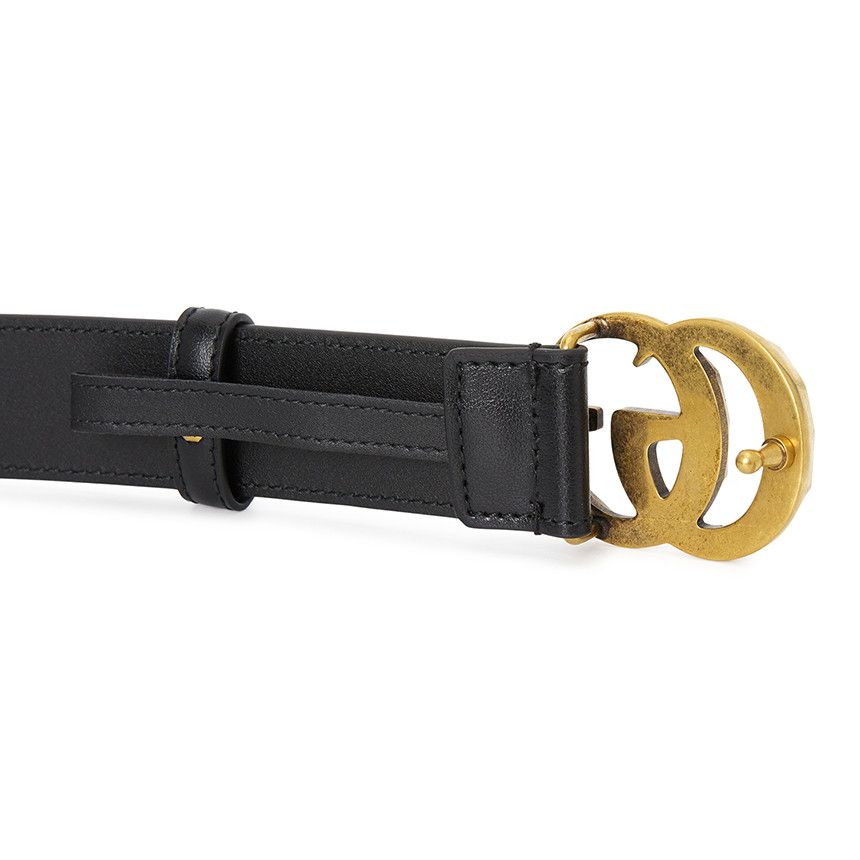 Gucci o1mt1gz0225 Size: 75 / GG Marmont Belt in Black Size 28 - 4 Thumbnail