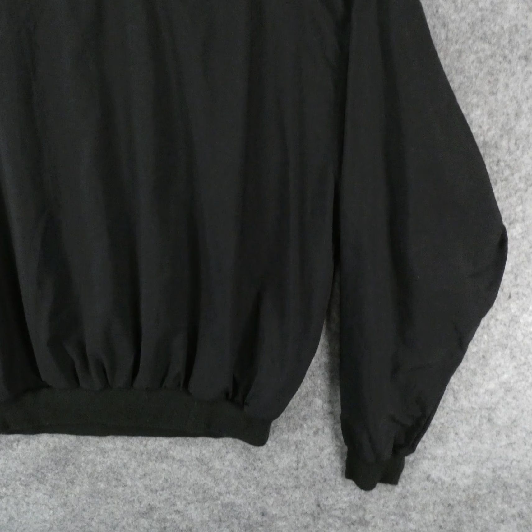 Champion Champion Windbreaker Pullover Mens Large Long Sleeve Black Lined Jacket Size US L / EU 52-54 / 3 - 5 Thumbnail
