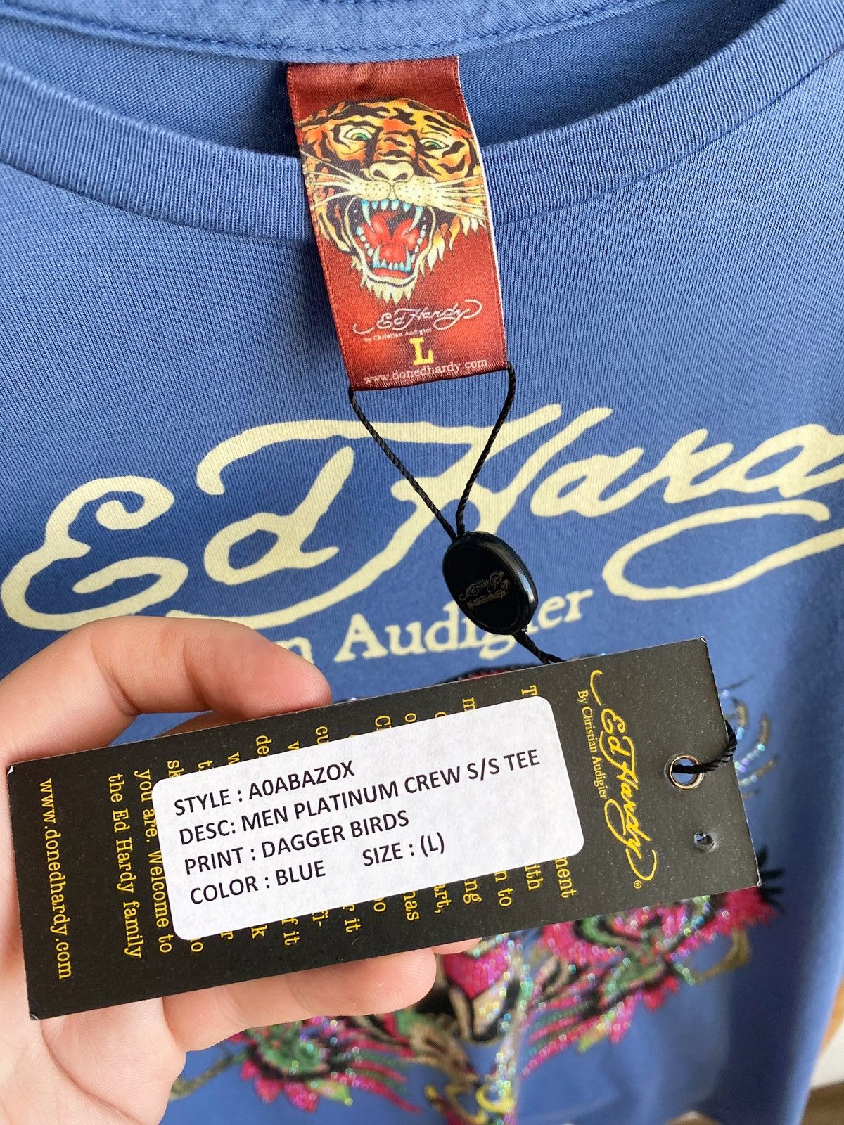 Ed Hardy Ed Hardy Dagger Birds t-shirt made in USA Size US L / EU 52-54 / 3 - 5 Thumbnail