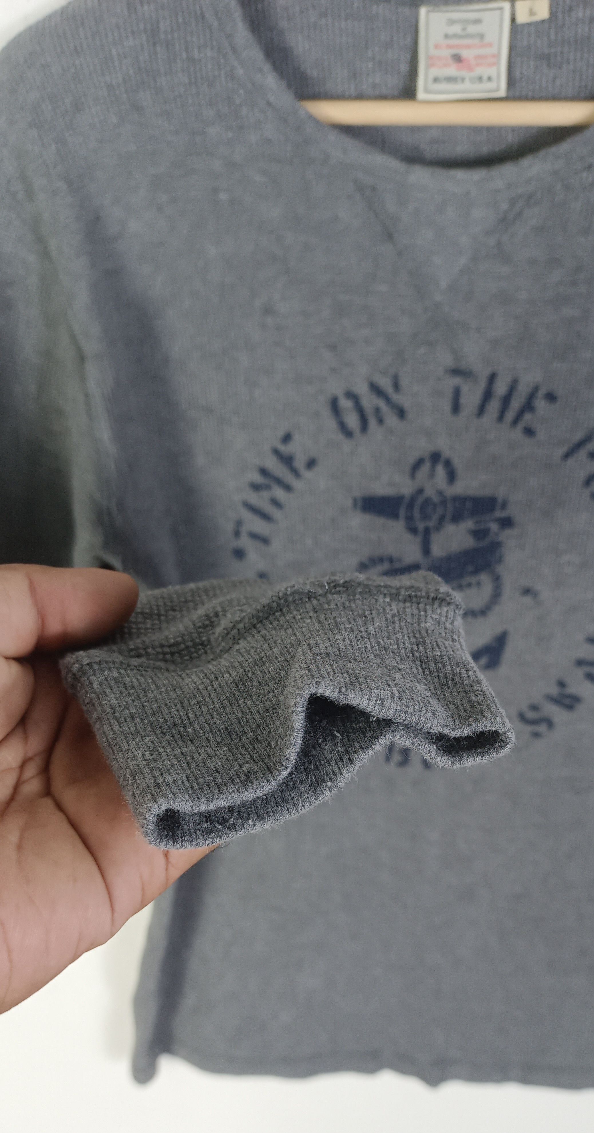 Avirex Avirex USA Waffle Knit Sweatshirt Size US S / EU 44-46 / 1 - 6 Thumbnail