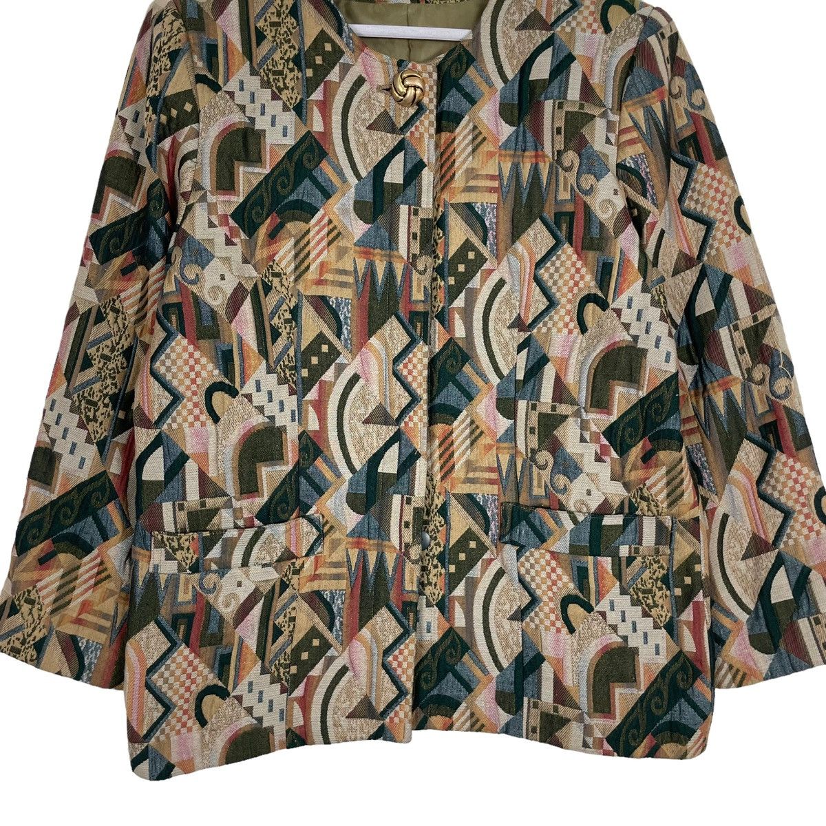 Issey Miyake × Japanese Brand 💥80s DONNA MI CLASSIC DESIGN BUTTON JACKET Size M / US 6-8 / IT 42-44 - 4 Thumbnail