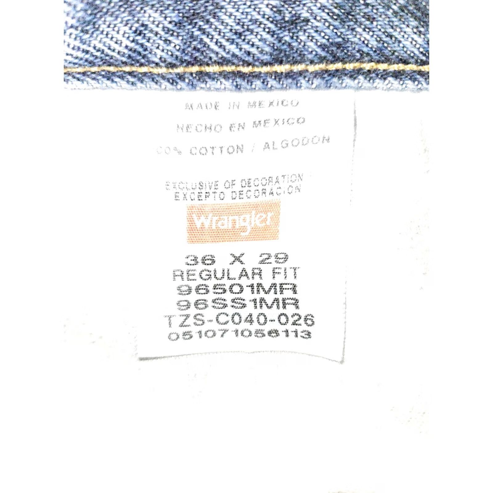 Wrangler Wrangler Jeans Men's 36x29 Straight Leg Blue Denim Western Cowboy Regular Rise 28 Inseam 36 Waist Lot of 2 Size US 36 / EU 52 - 2 Thumbnail