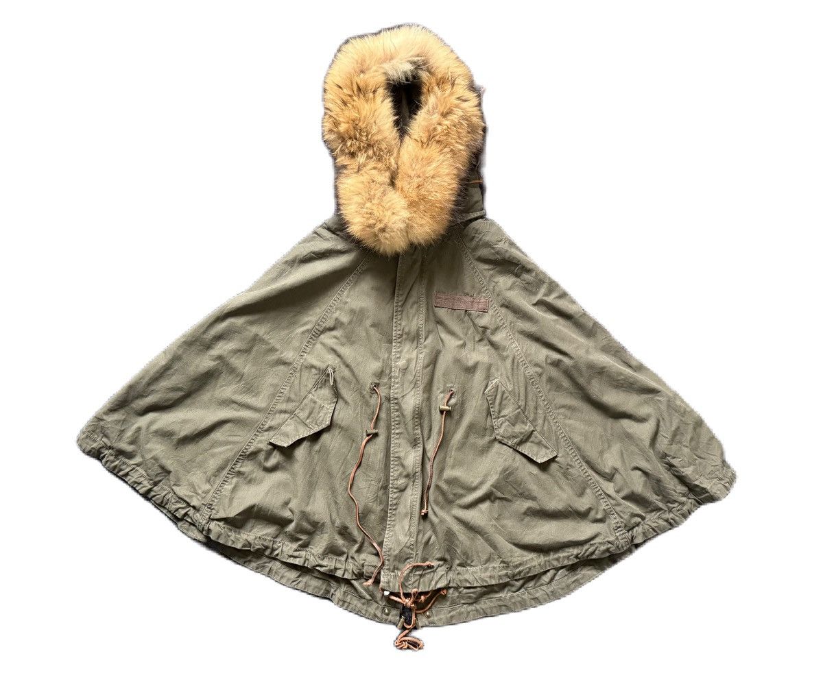 GOA GOA PONCHO RACOON FUR DETACHABLE HOODIES Size US M / EU 48-50 / 2 - 1 Thumbnail