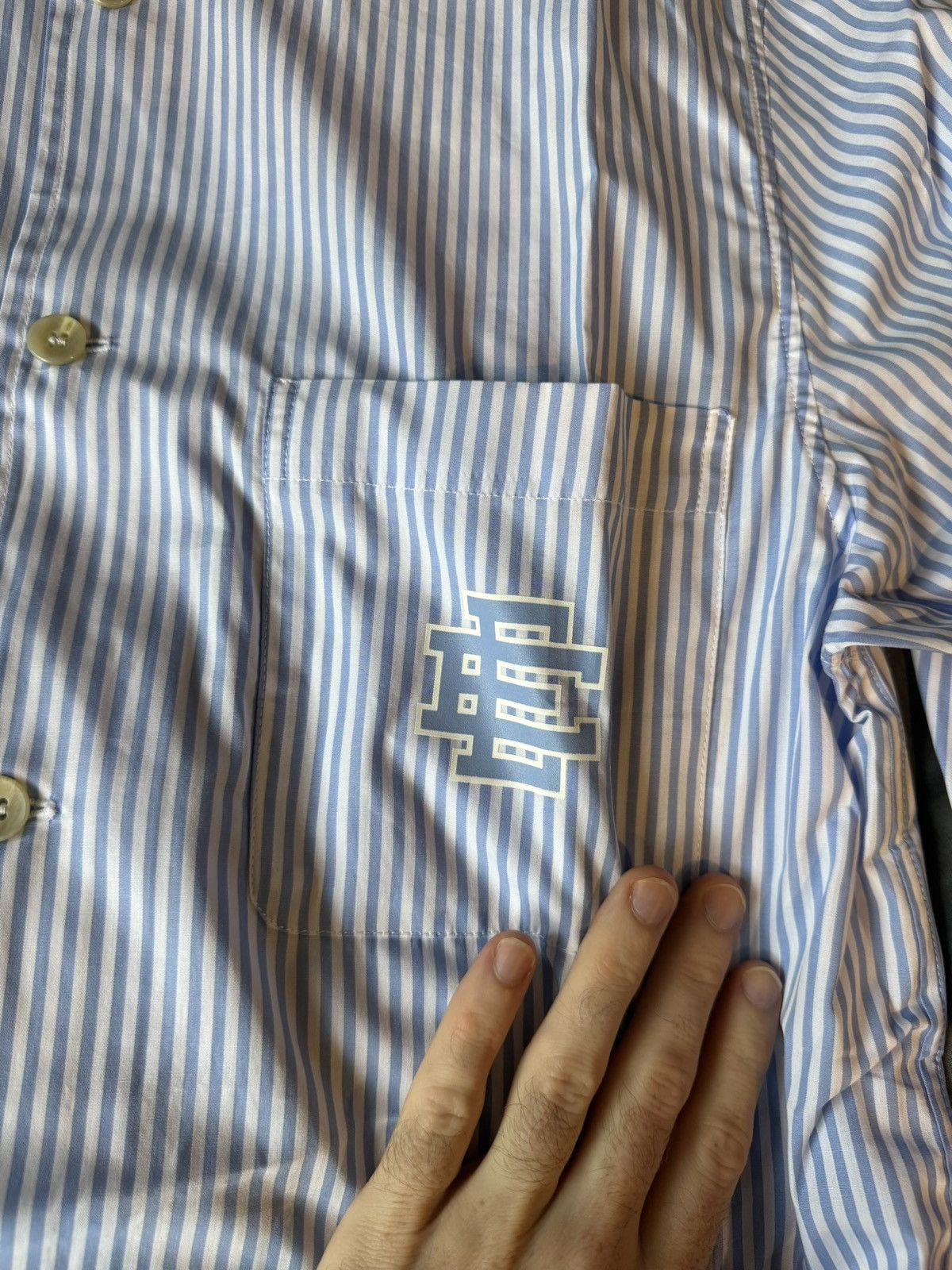 Eric Emanuel Eric Emanuel Light Blue Pajamas Button Down Top Size Medium Size US M / EU 48-50 / 2 - 2 Thumbnail