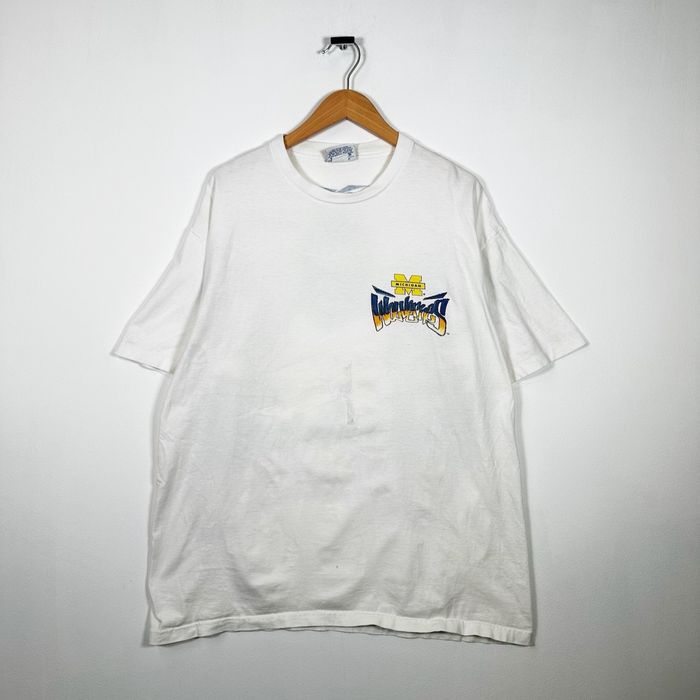 Streetwear Vintage 90s Reebok Rare Michigan Wolverines Big Wolverine ...