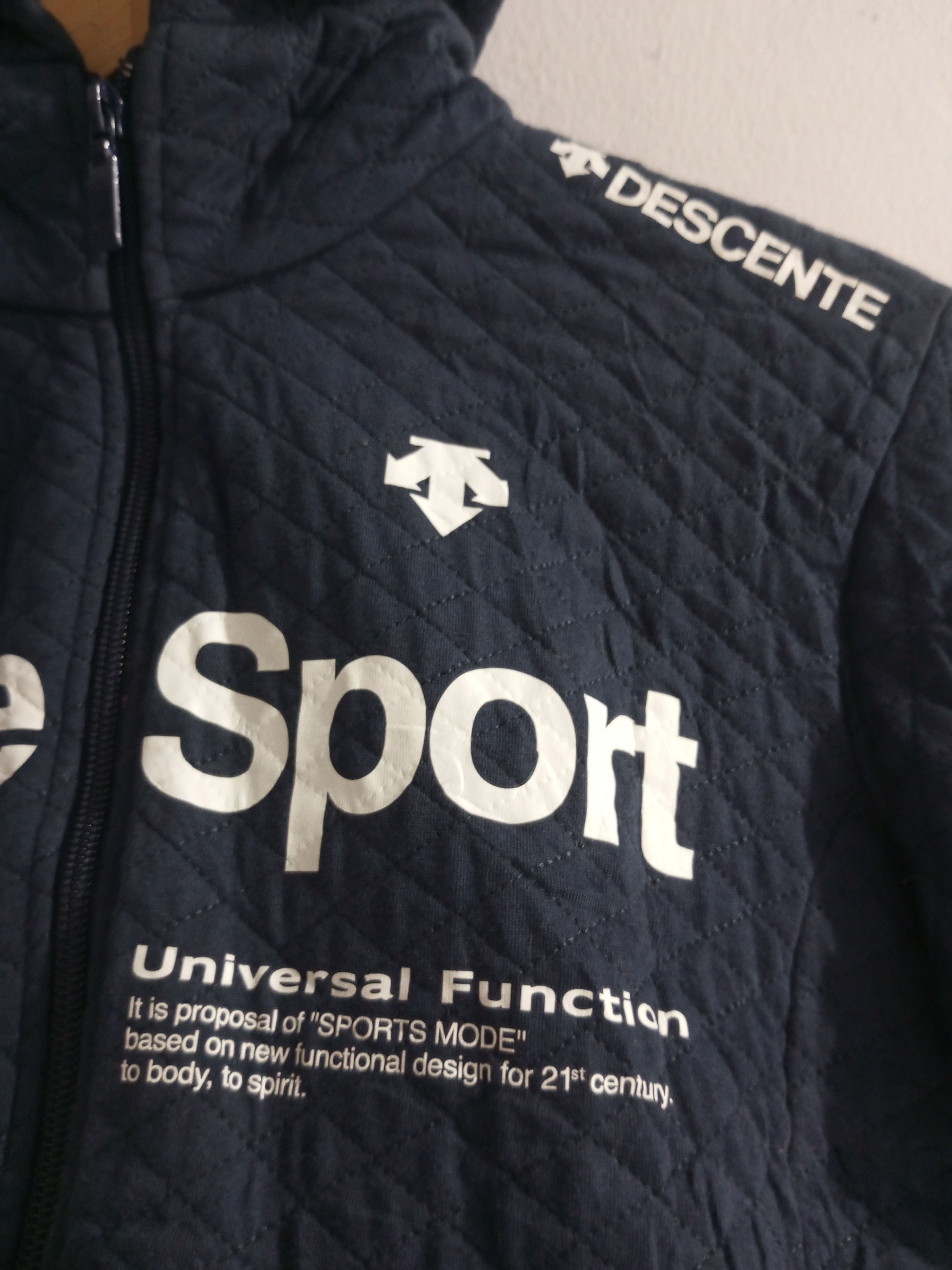 Descente Vintage descente diamond zipper hoodie Size US XS / EU 42 / 0 - 2 Thumbnail