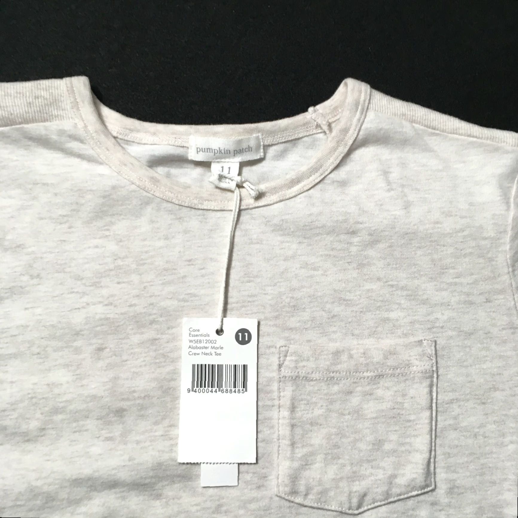 Vintage VINTAGE Pumpkin Patch pocket Shirt 11 unisex Adults Long Sleeve Crew Neck Cotton 100% Cream blend pockets Size L / US 10 / IT 46 - 2 Thumbnail