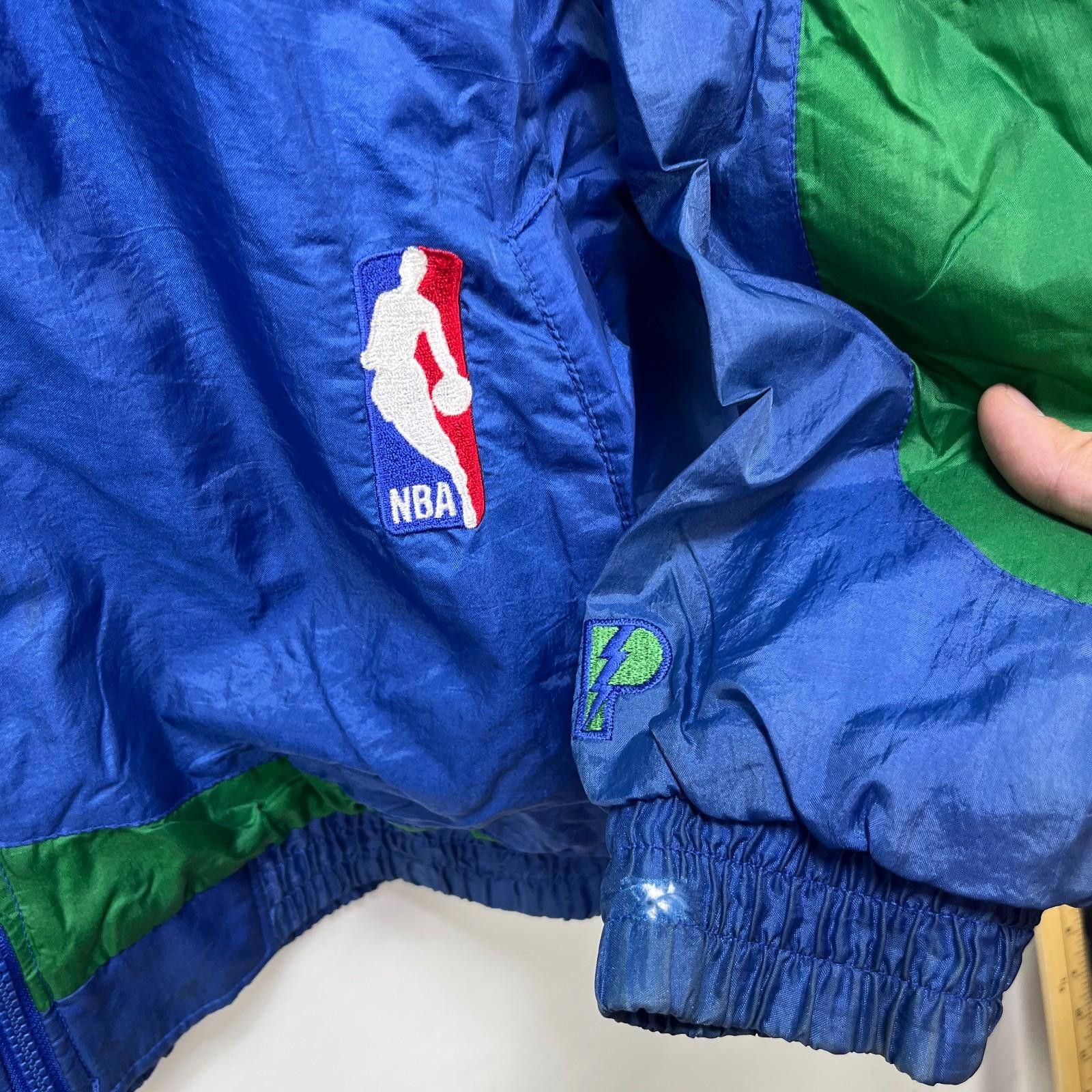 Pro Player Vintage Dallas Mavericks NBA Windbreaker Jacket Medium Size ONE SIZE - 4 Thumbnail