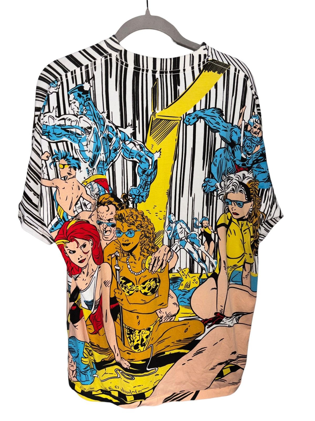 Marvel Comics Vintage 90's X-Men AOP Single Stitch T-shirt Size US XL / EU 56 / 4 - 7 Thumbnail