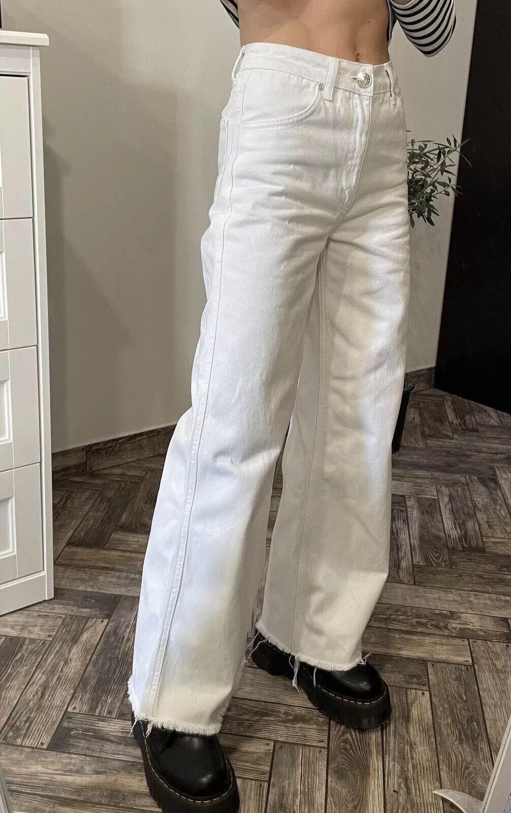 Sandro SANDRO Womens Jeans Pants Flared High Waist Wide Leg Size 36 Size 26" / US 2 / IT 38 - 4 Thumbnail