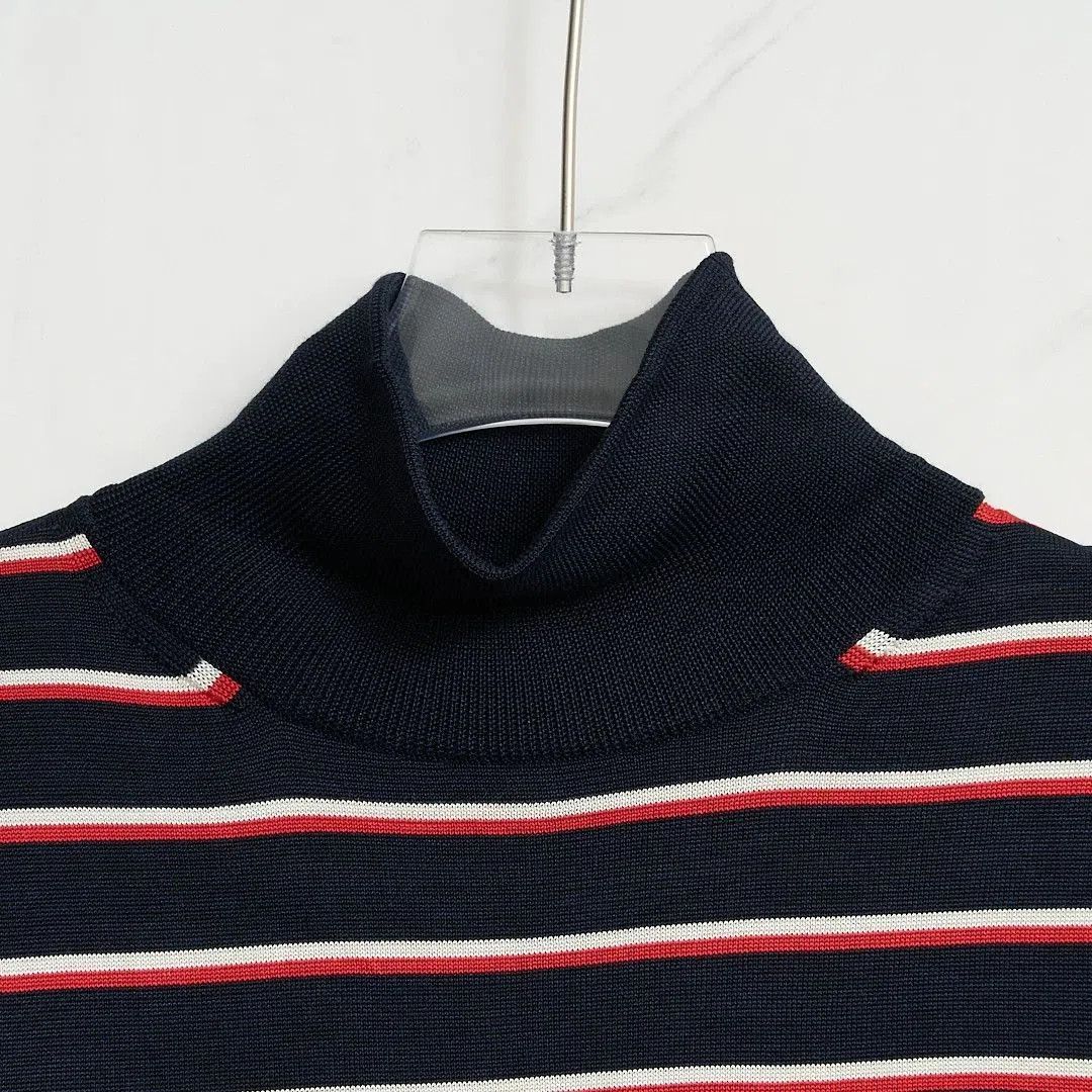 Saint Laurent Paris Saint Laurent Men's Striped Turtleneck Sweater. Size US M / EU 48-50 / 2 - 2 Thumbnail