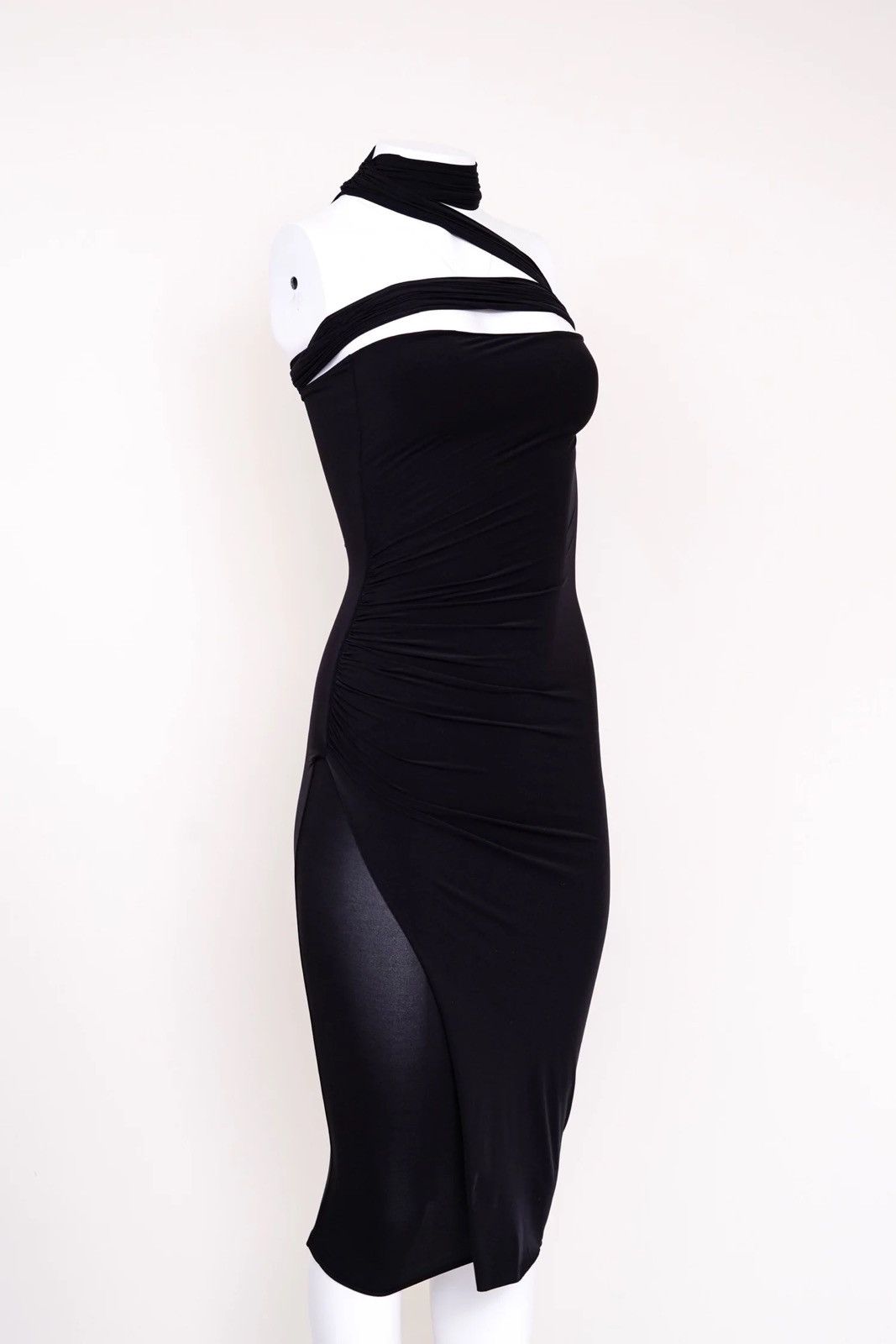 Gucci Gucci Black Strap Midi Dress Size XS / US 0-2 / IT 36-38 - 3 Thumbnail