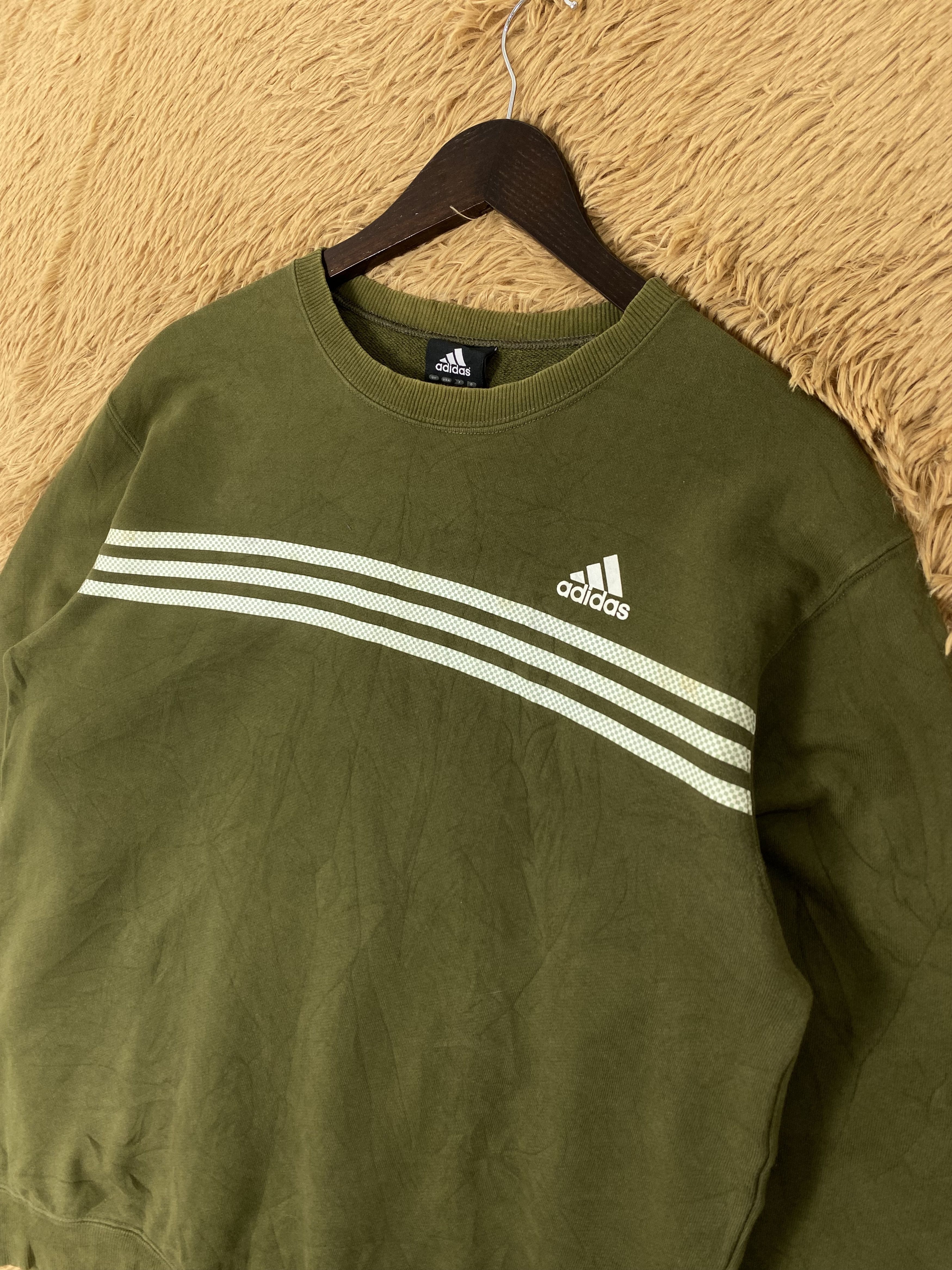 Adidas Vintage Adidas Three Stripe Sweatshirts PS0111 Size US S / EU 44-46 / 1 - 2 Thumbnail