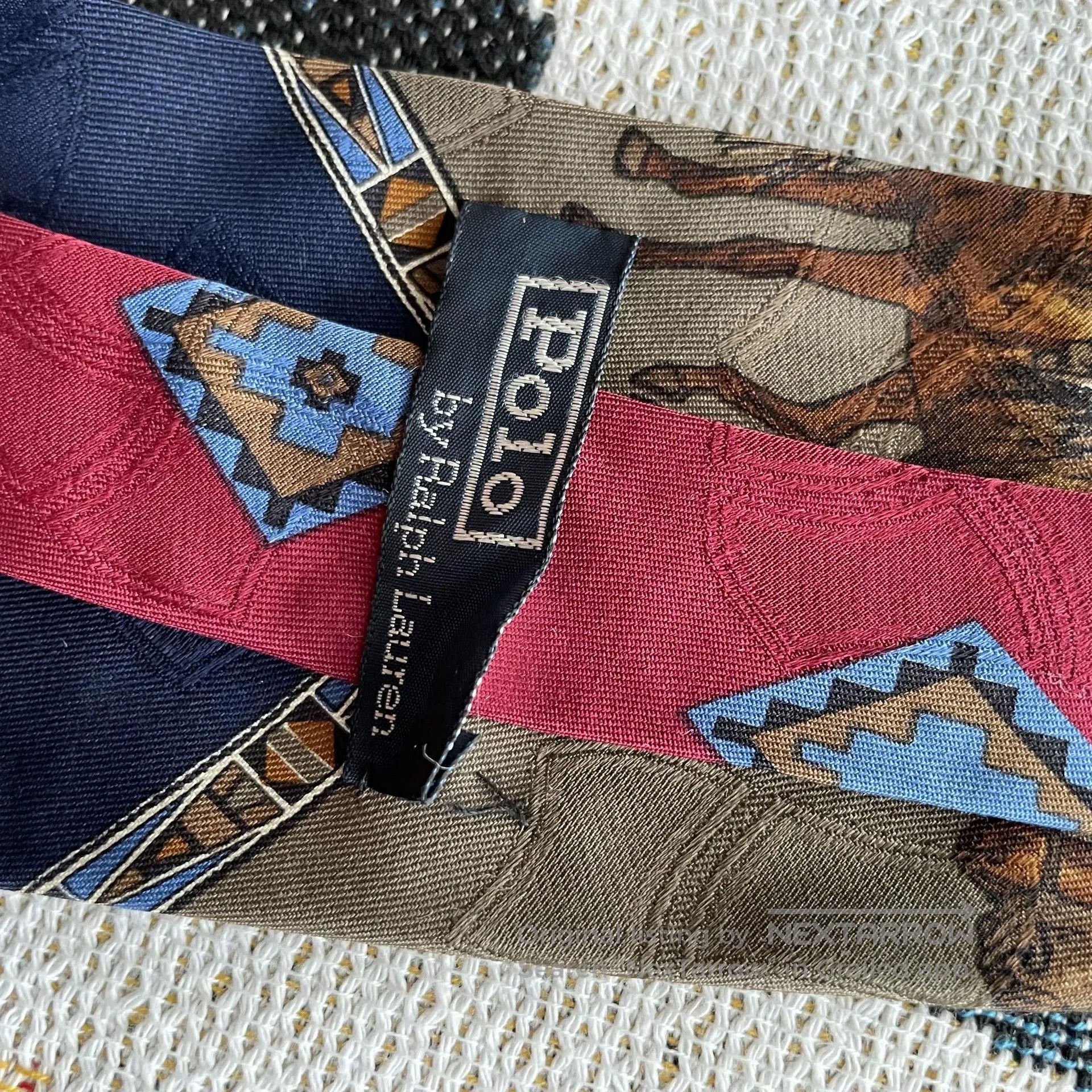 Polo Ralph Lauren Ralph Lauren Indian Chief Silk Tie. Size ONE SIZE - 5 Thumbnail