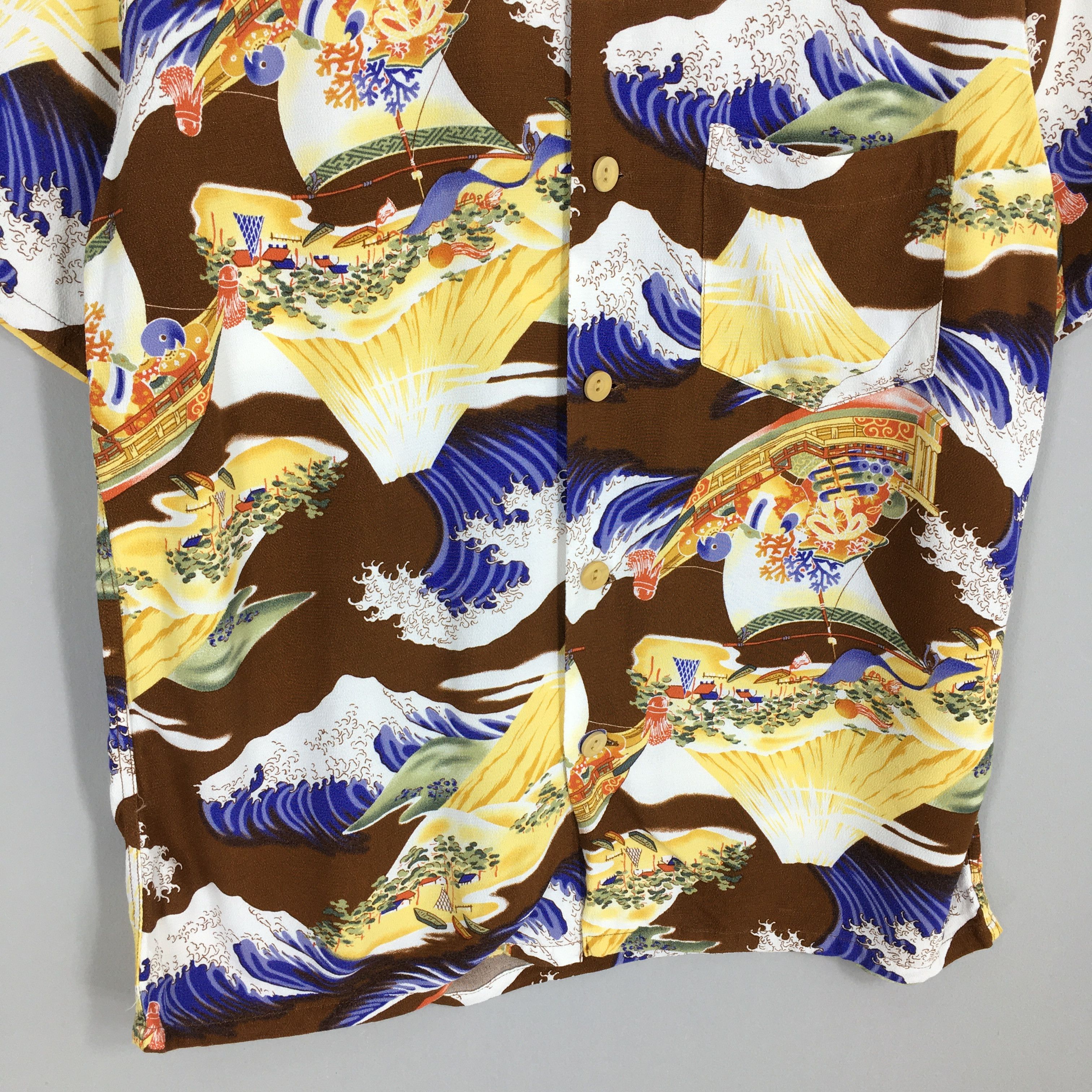 Other Vintage Hawaiian Japanese Fuji Mountain Rayon Shirt Medium Size US M / EU 48-50 / 2 - 4 Thumbnail