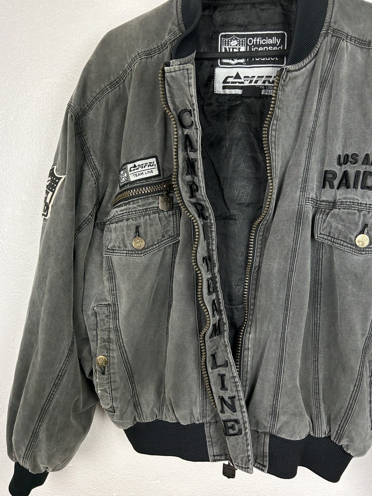 NFL 90s Vintage Campri Los Angeles Raiders NFL Conference Jacket Size US M / EU 48-50 / 2 - 10 Thumbnail